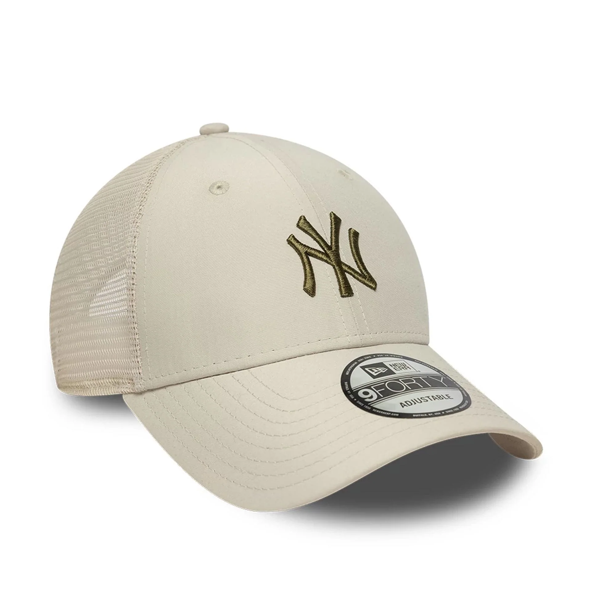 New York Yankees MLB Homefield Cream 9FORTY Trucker Adjustable Cap - Image 3