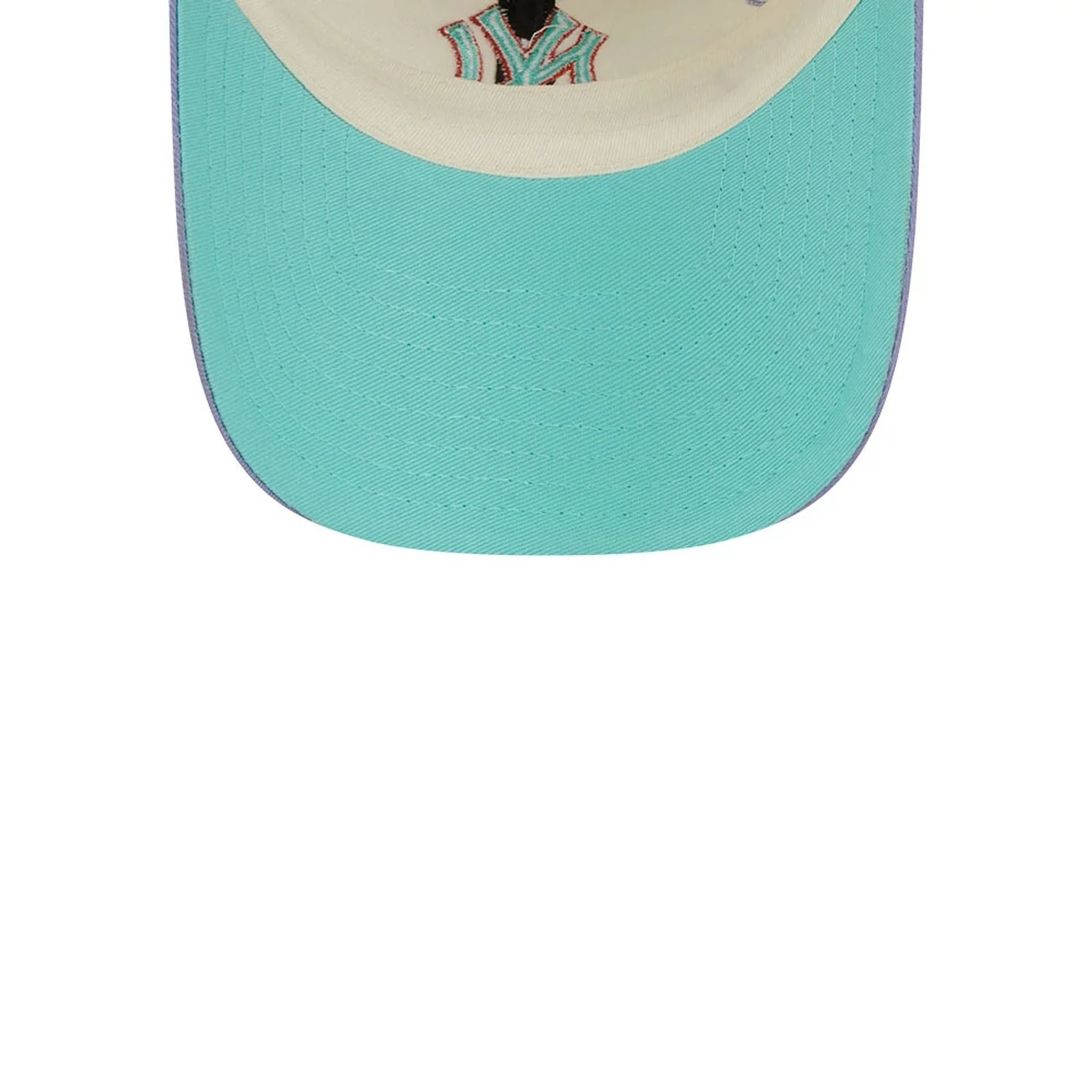 New York Yankees MLB Lavender Flowers White Casual Classic Adjustable Cap - Image 2