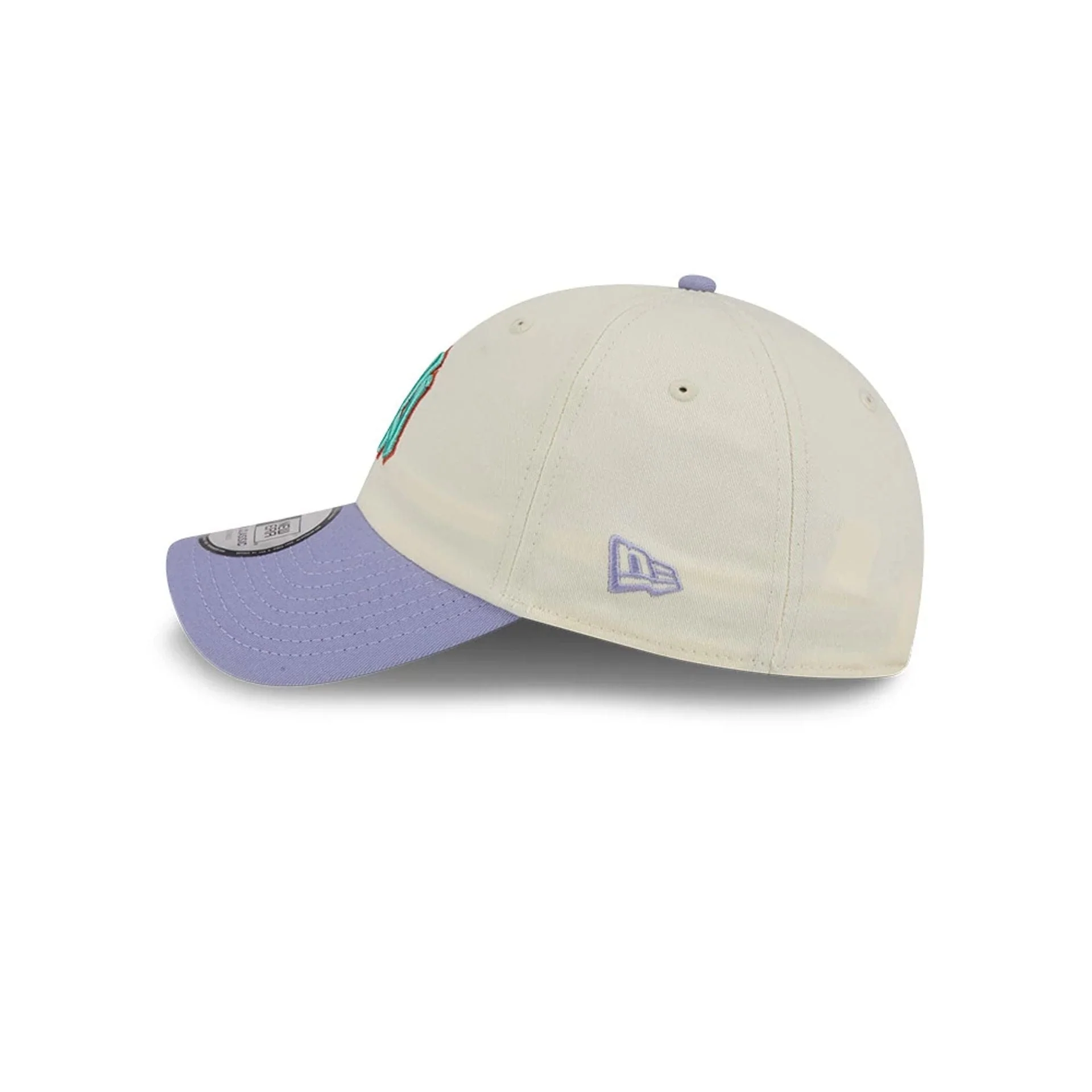 New York Yankees MLB Lavender Flowers White Casual Classic Adjustable Cap - Image 6