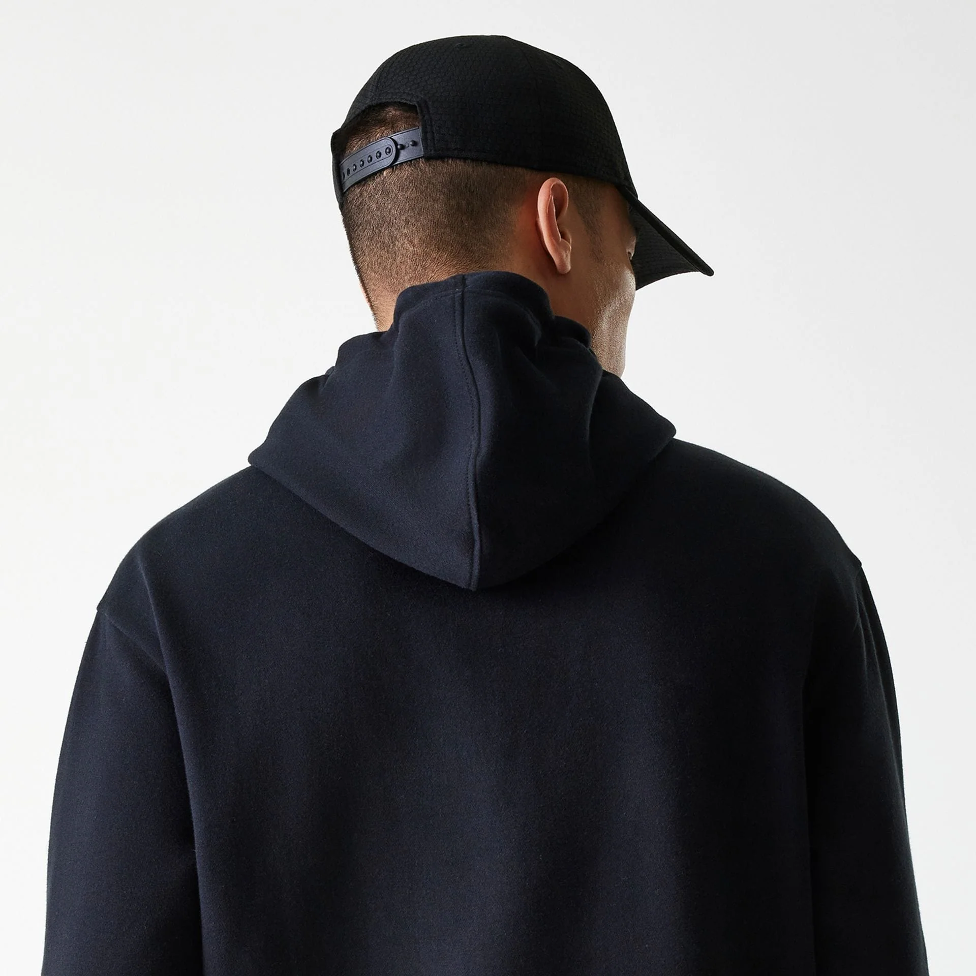 New York Yankees MLB League Essential Black Oversized Pullover Hoodie - Image 6