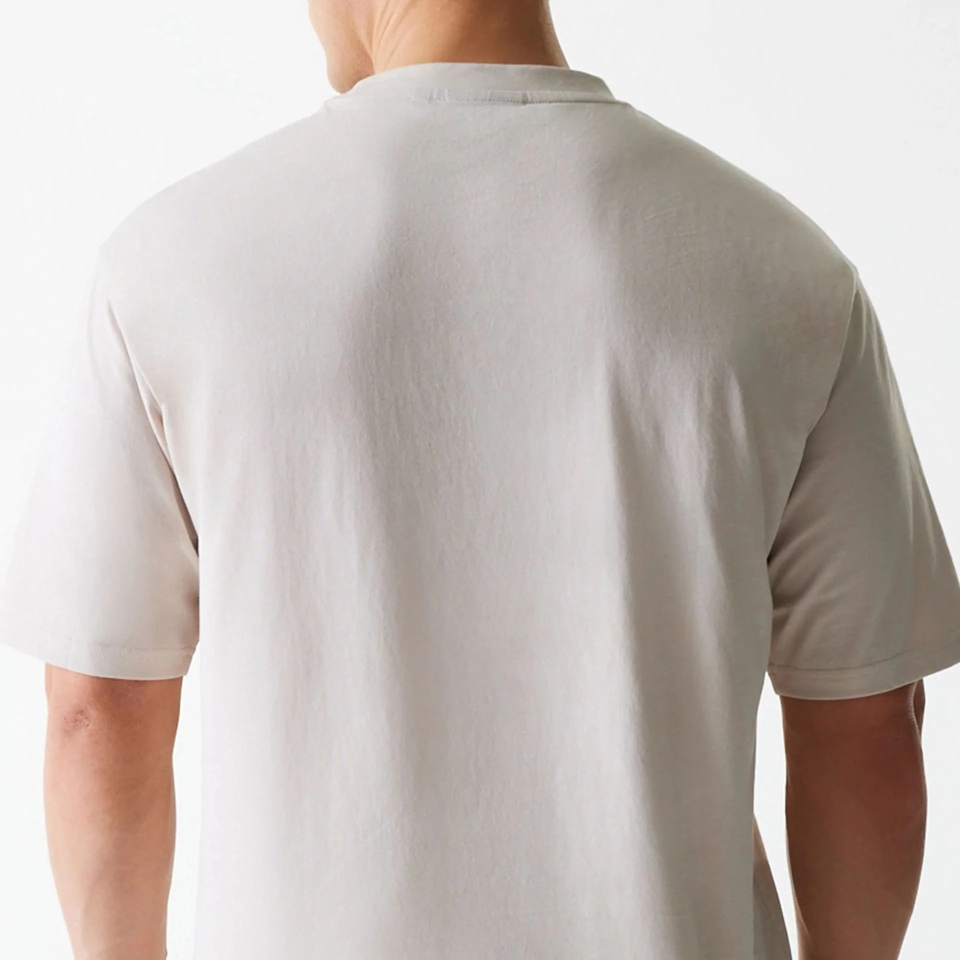 New York Yankees MLB League Essential Cream Oversized T-Shirt - Image 7