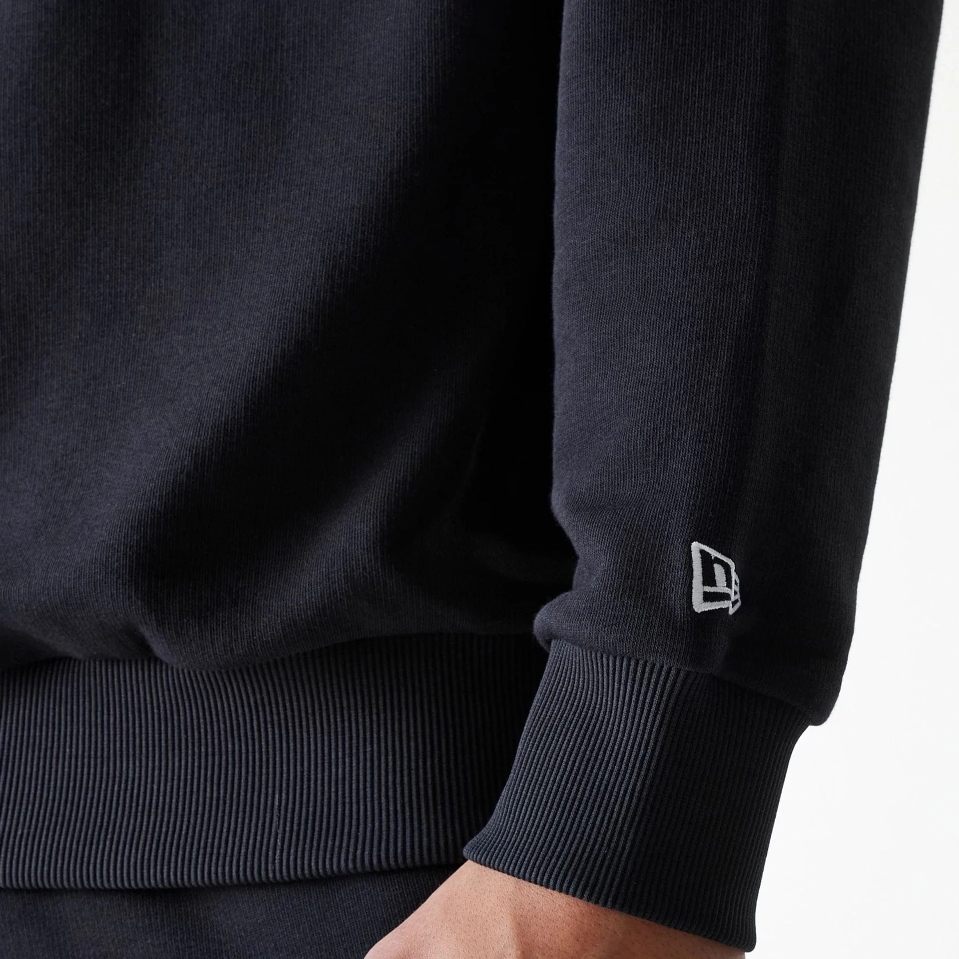 New York Yankees MLB League Essential French Terry Black Crew Neck Sweater - Image 5