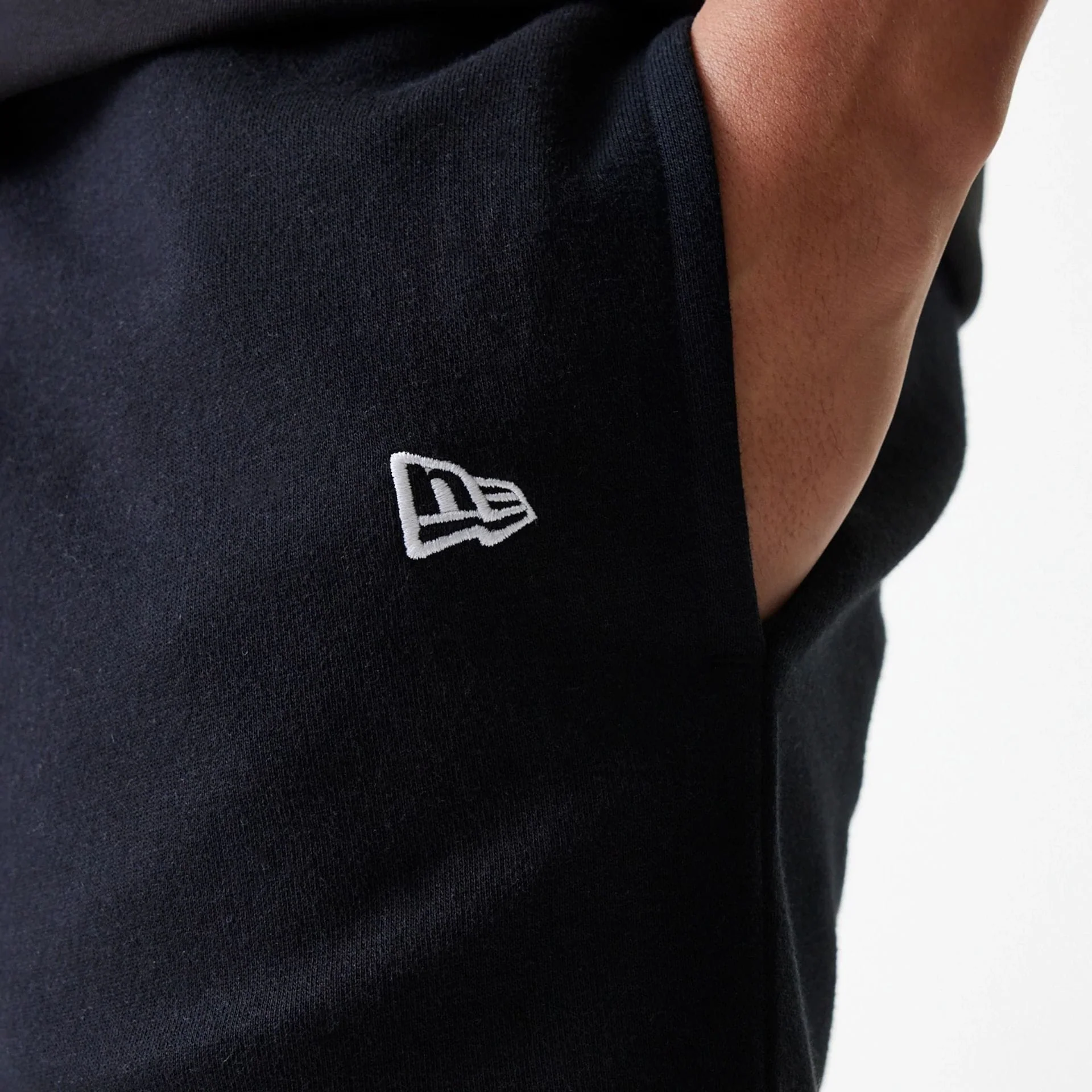 New York Yankees MLB League Essential French Terry Black Shorts - Image 5