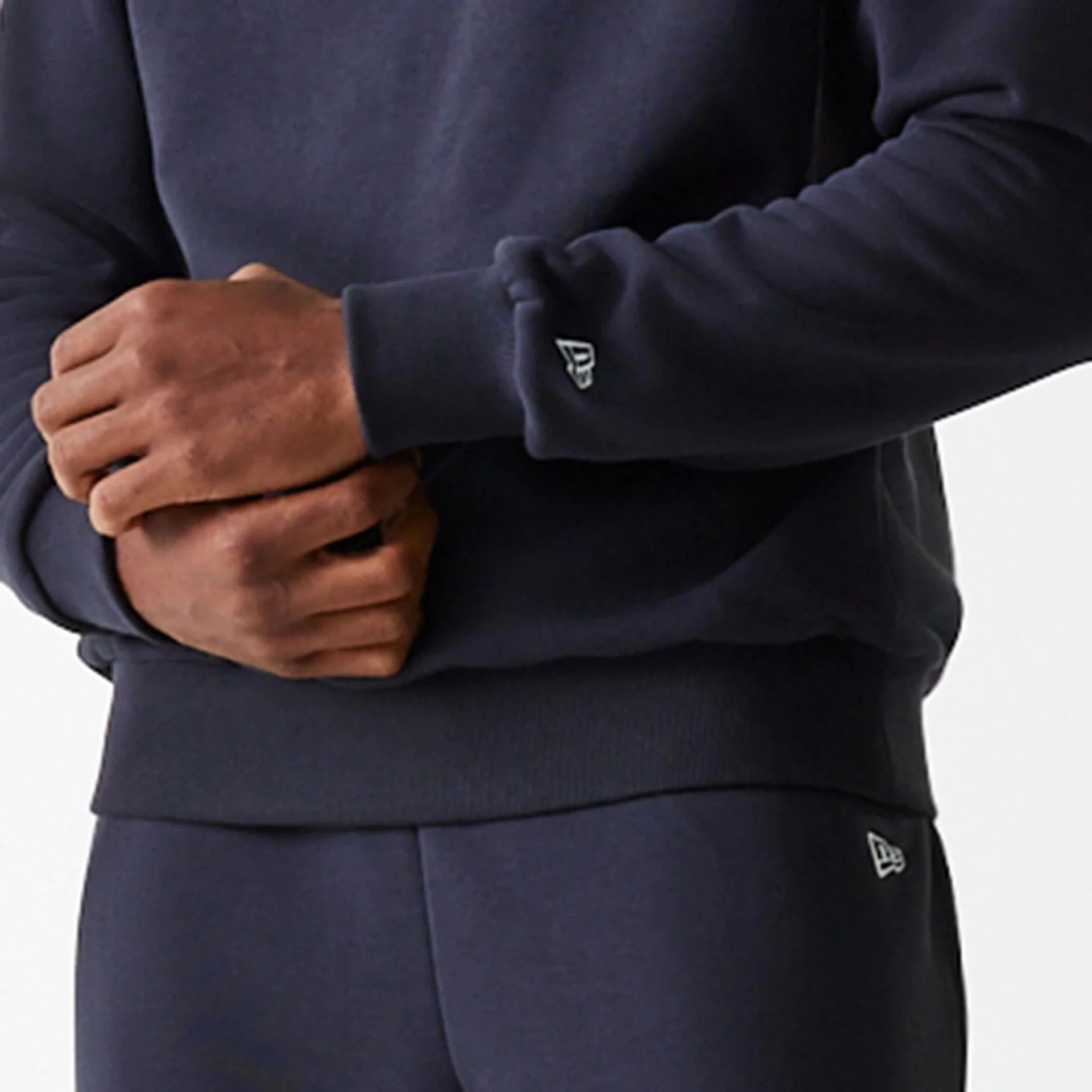 New York Yankees MLB League Essential French Terry Navy Crew Neck Sweater - Image 5