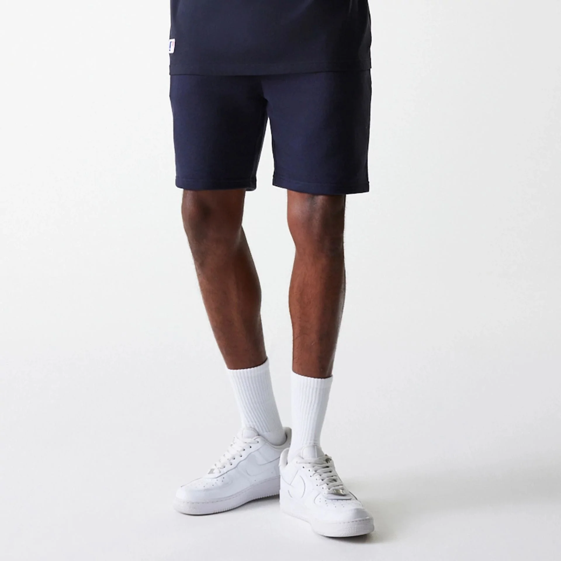New York Yankees MLB League Essential French Terry Navy Shorts - Image 3