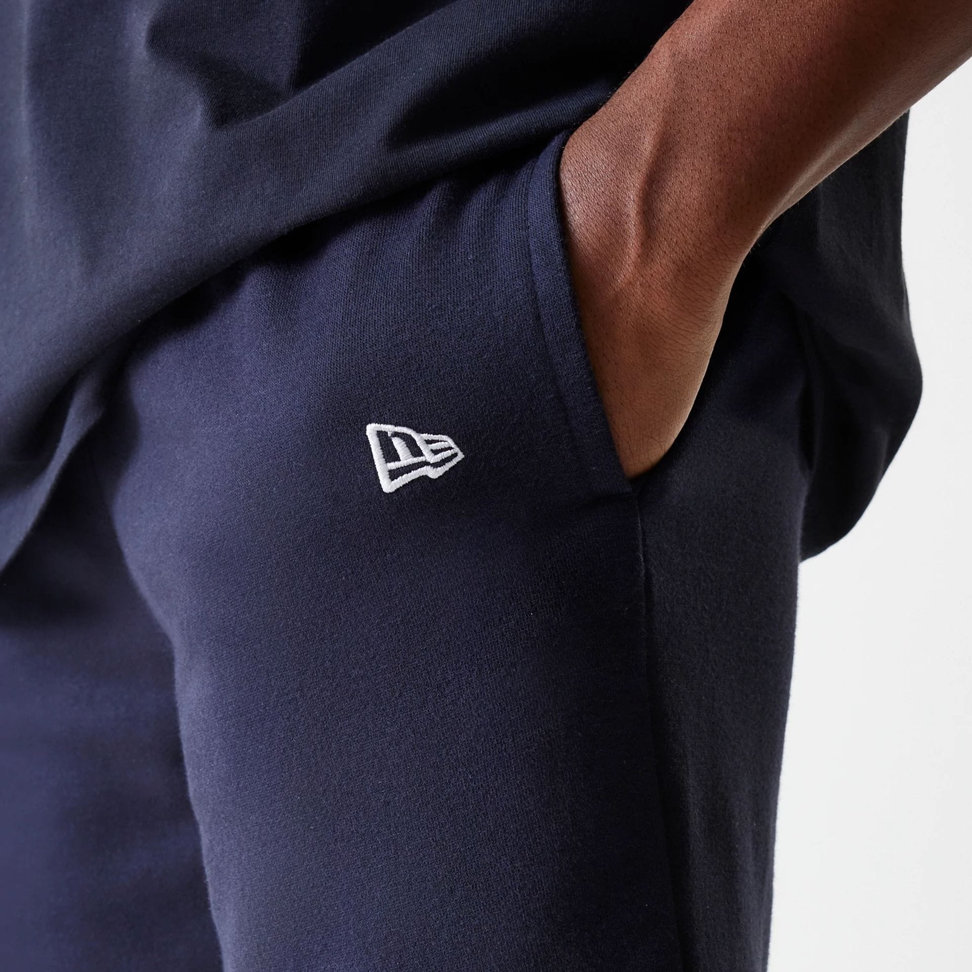 New York Yankees MLB League Essential French Terry Navy Shorts - Image 5