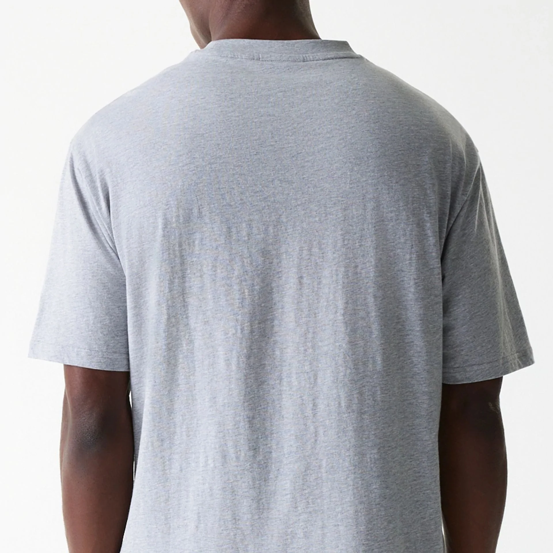 New York Yankees MLB League Essential Grey Oversized T-Shirt - Image 7