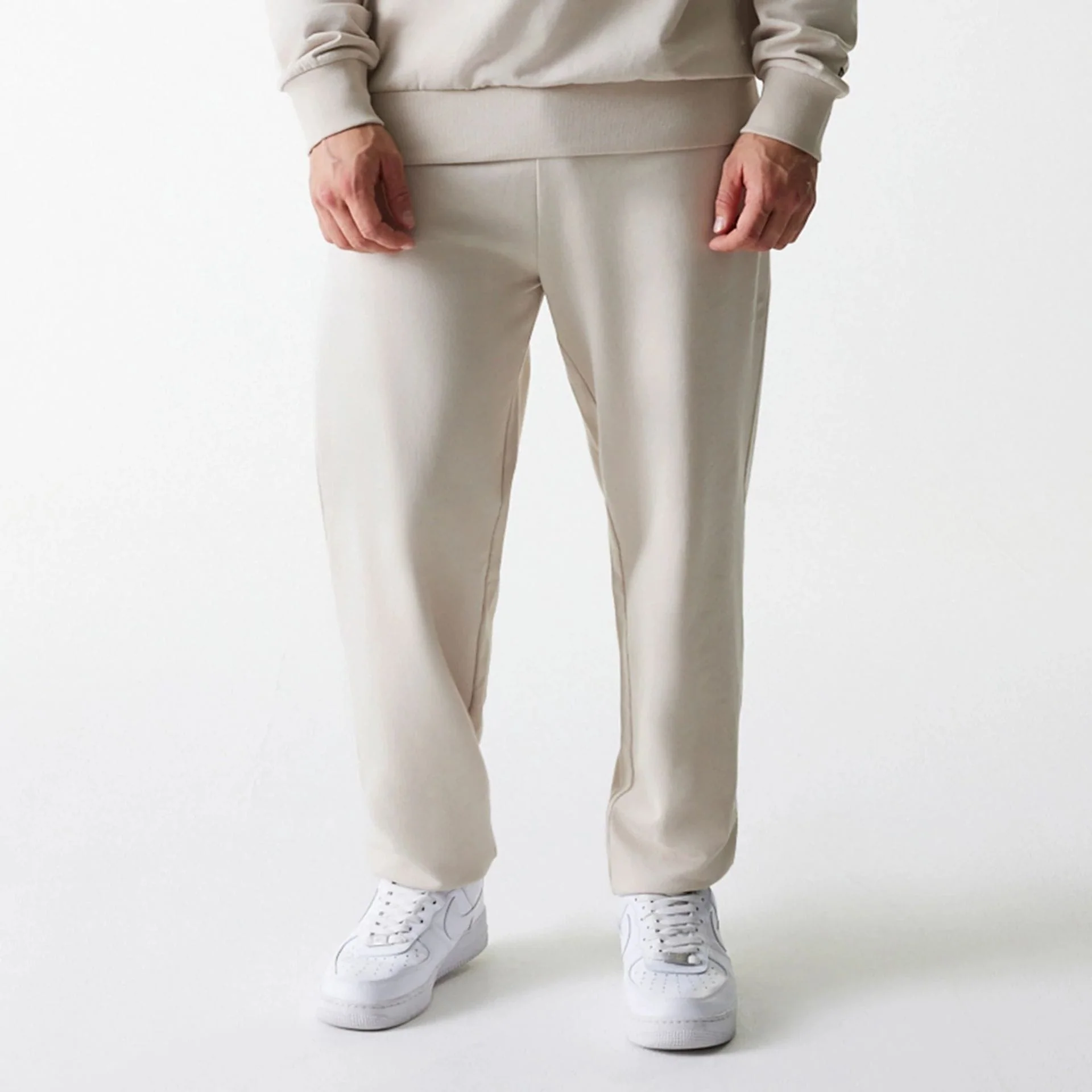 New York Yankees MLB League Essential Midi French Terry Cream Joggers - Image 3