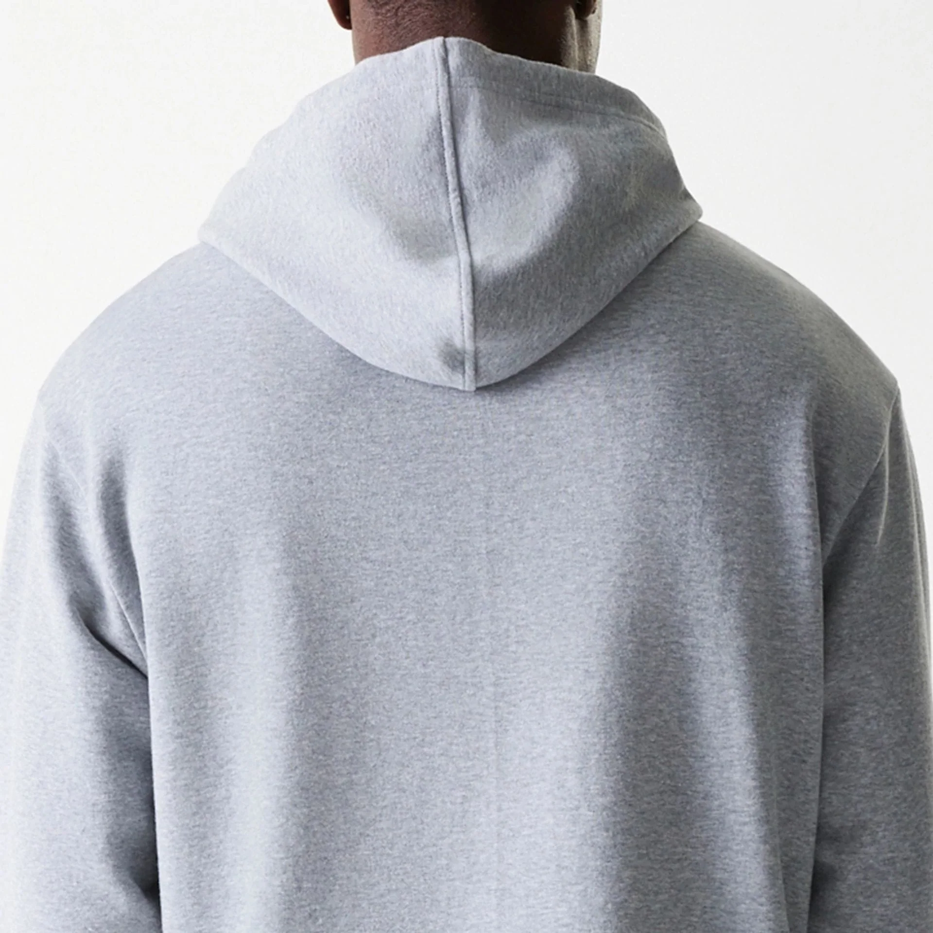 New York Yankees MLB League Essential Midi French Terry Grey Oversized Pullover Hoodie - Image 7
