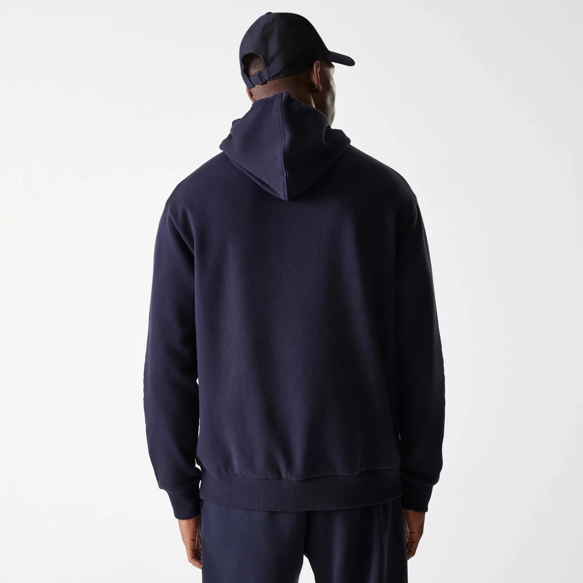 New York Yankees MLB League Essential Midi French Terry Navy Oversized Pullover Hoodie - Image 2