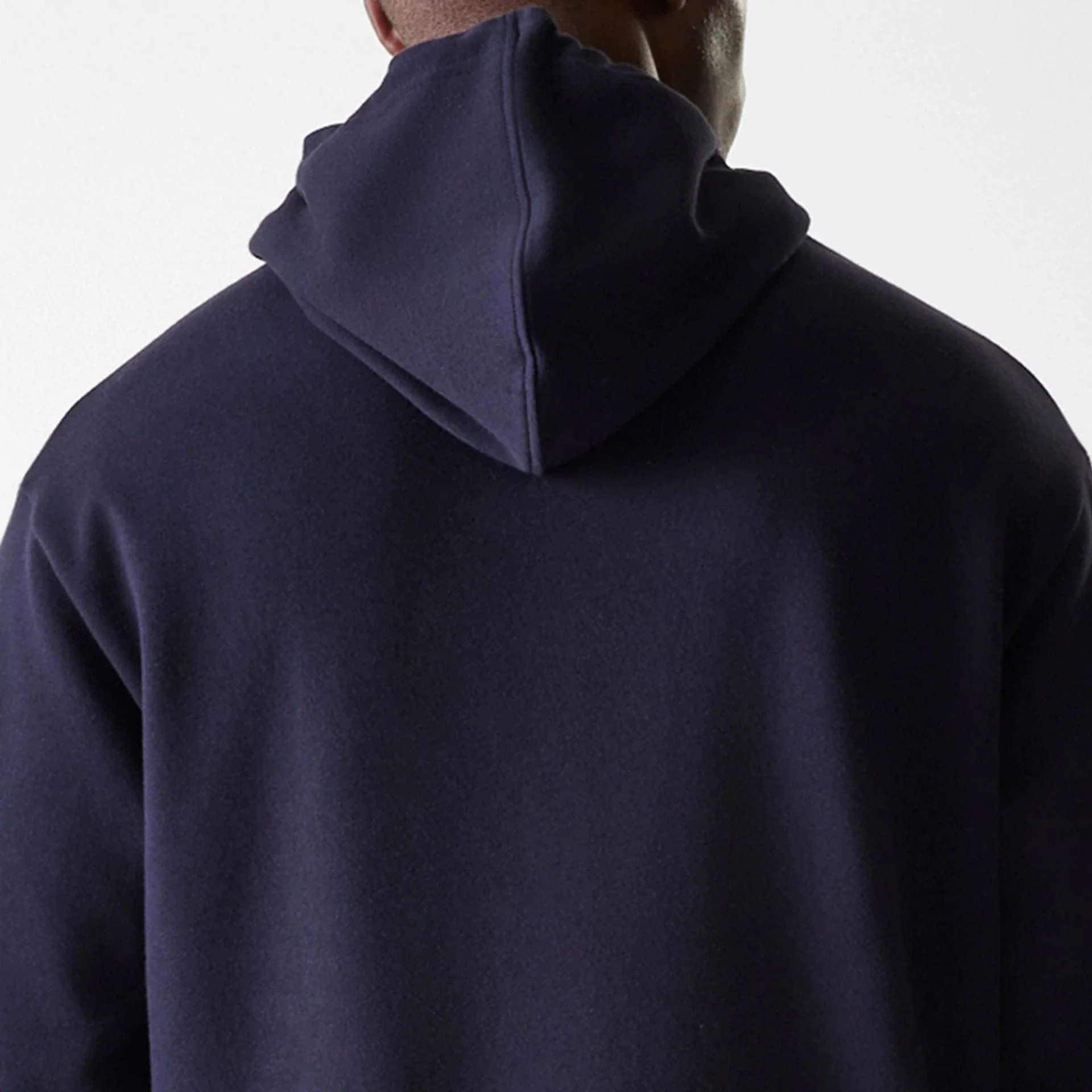 New York Yankees MLB League Essential Midi French Terry Navy Oversized Pullover Hoodie - Image 7