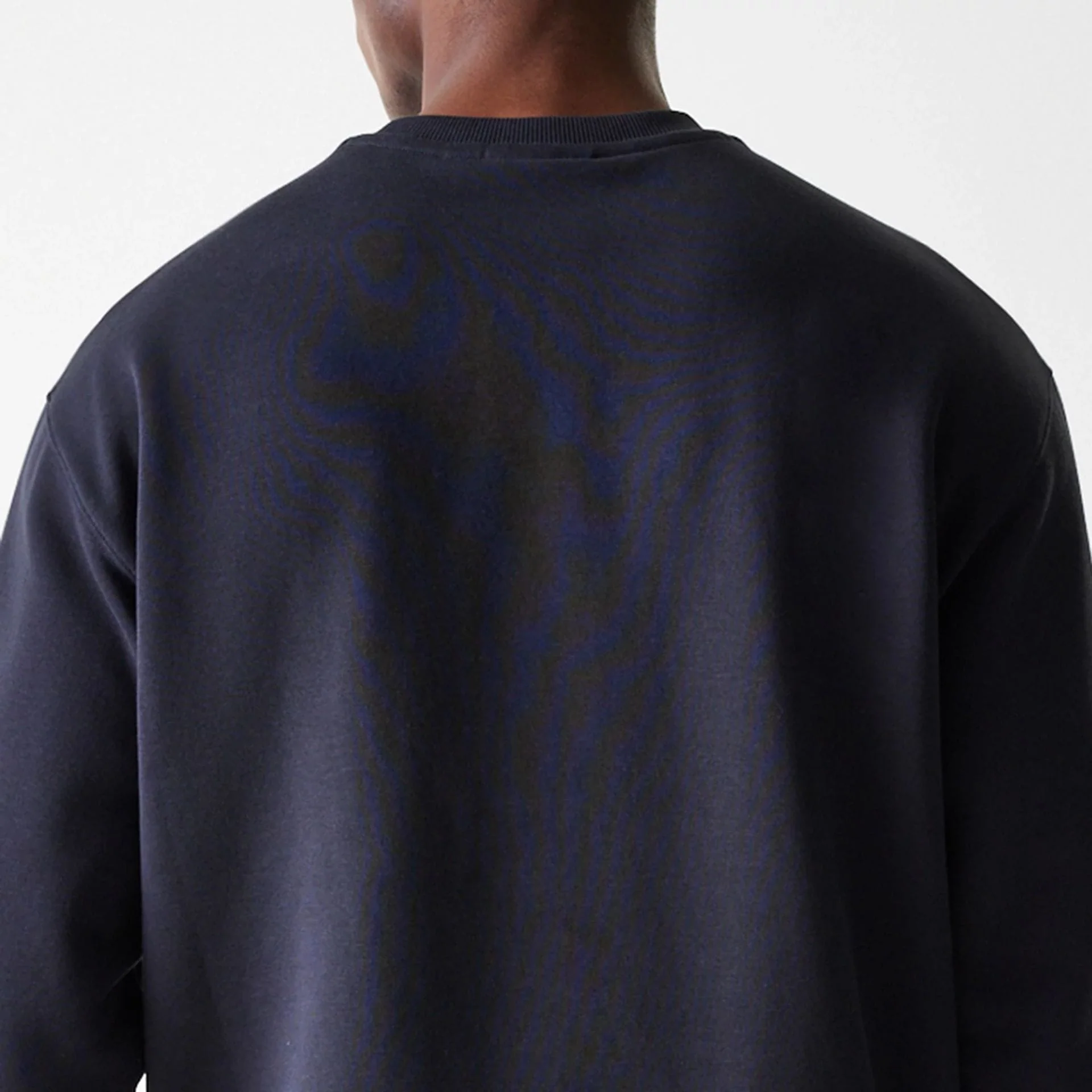New York Yankees MLB League Essential Midi Navy Oversized Crew Neck Sweater - Image 8