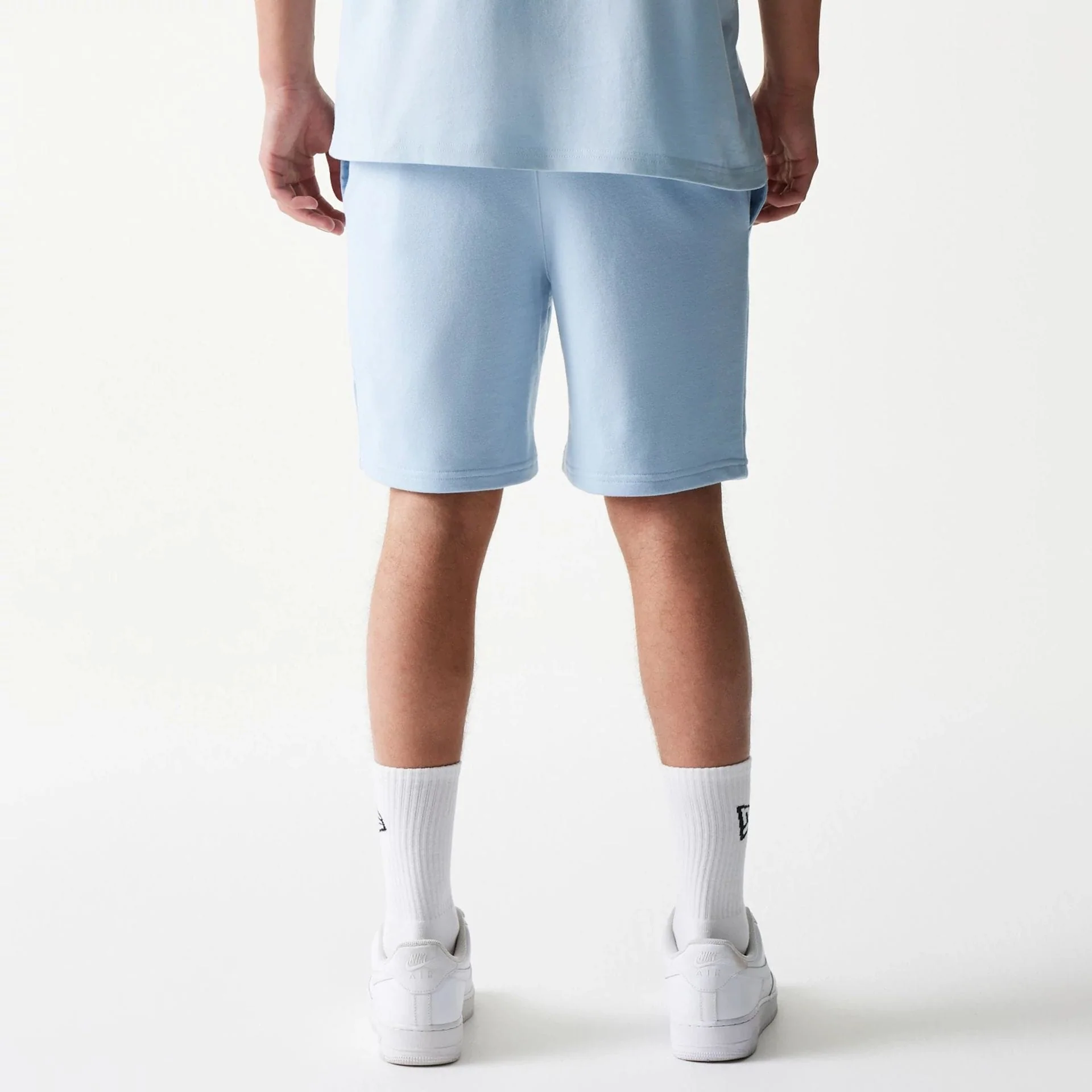 New York Yankees MLB League Essential Midi Pastel Blue Shorts - Image 2