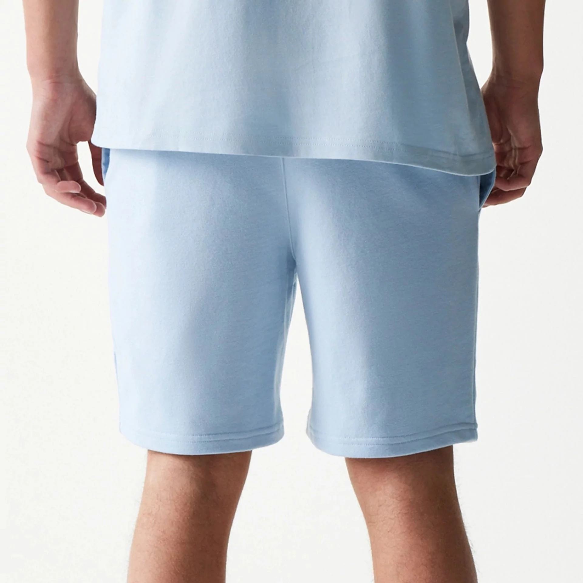 New York Yankees MLB League Essential Midi Pastel Blue Shorts - Image 7