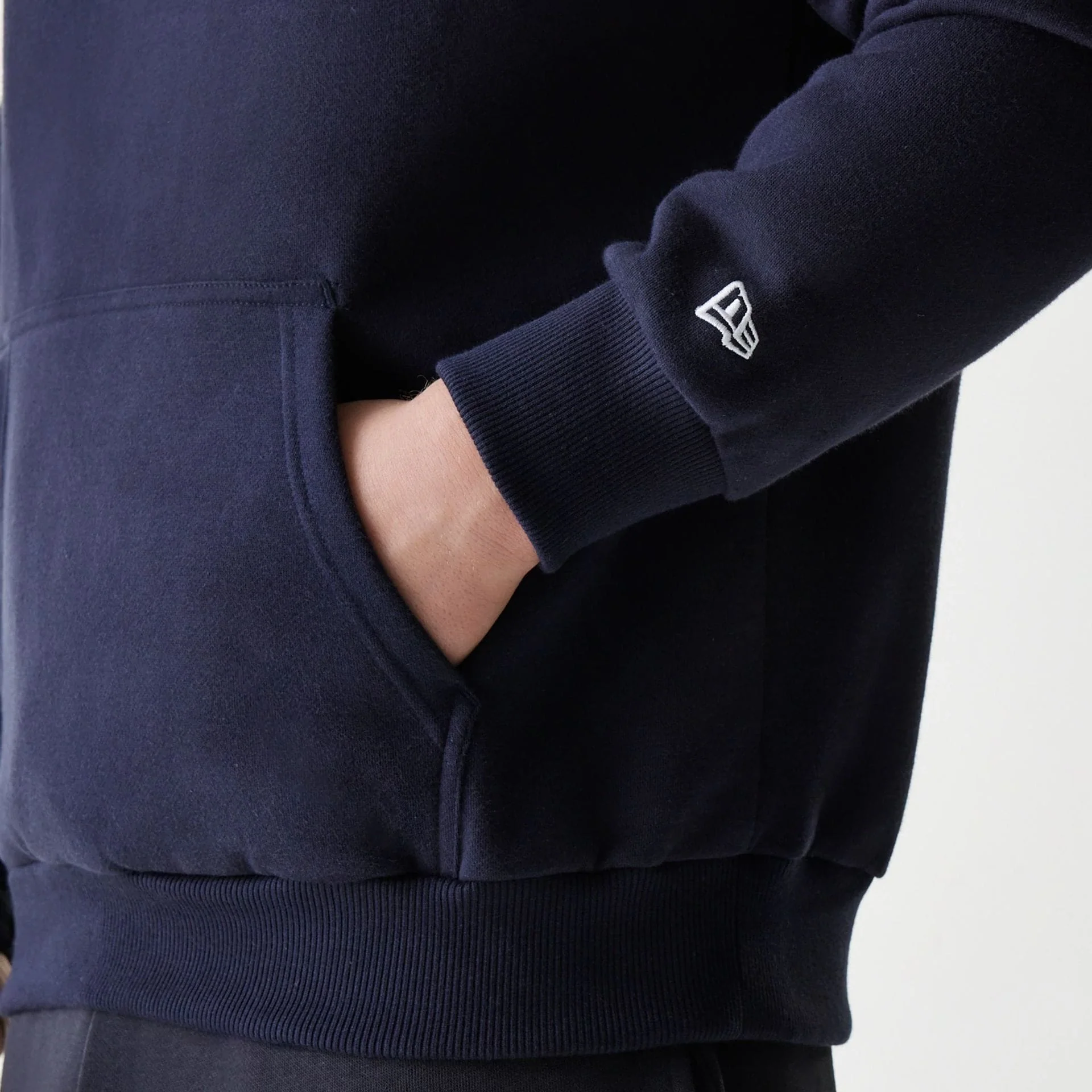 New York Yankees MLB League Essential Navy Oversized Pullover Hoodie - Image 7