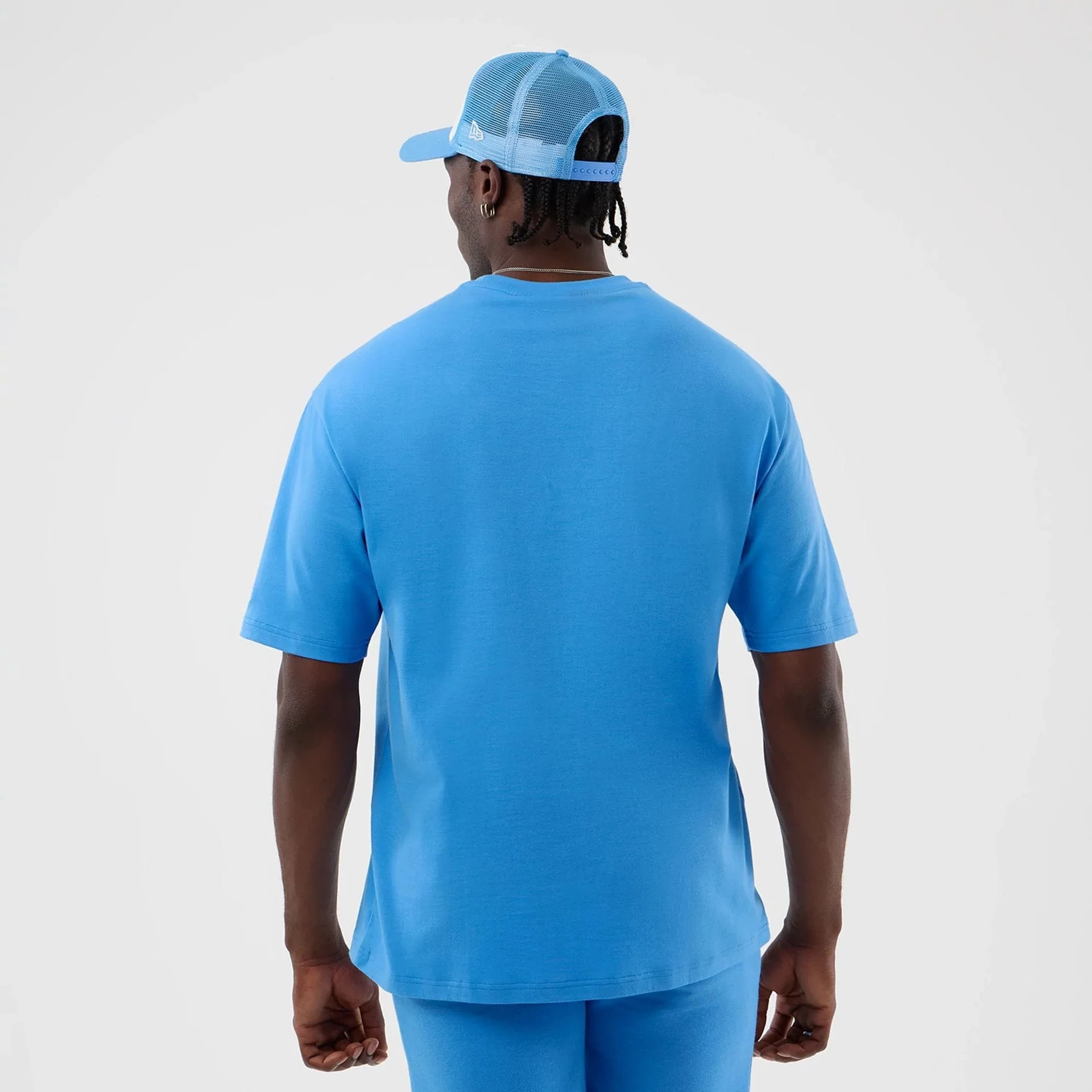 New York Yankees MLB League Essential Pastel Blue Oversized T-Shirt - Image 2