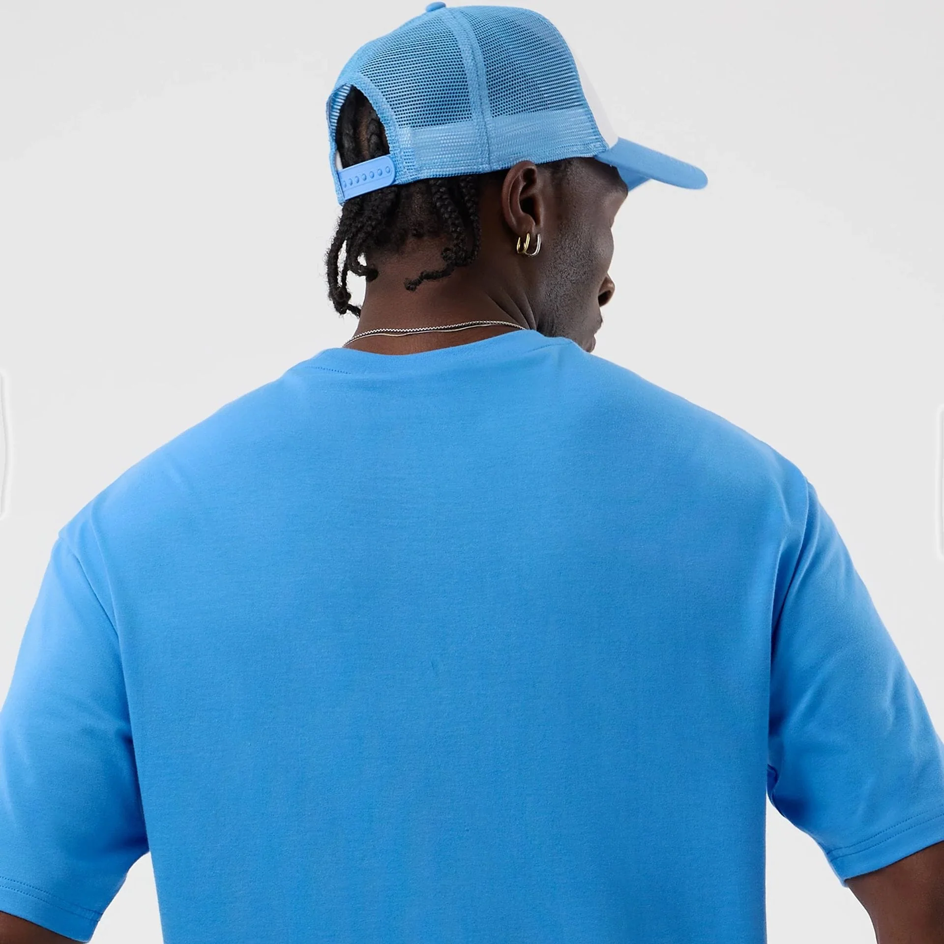 New York Yankees MLB League Essential Pastel Blue Oversized T-Shirt - Image 7