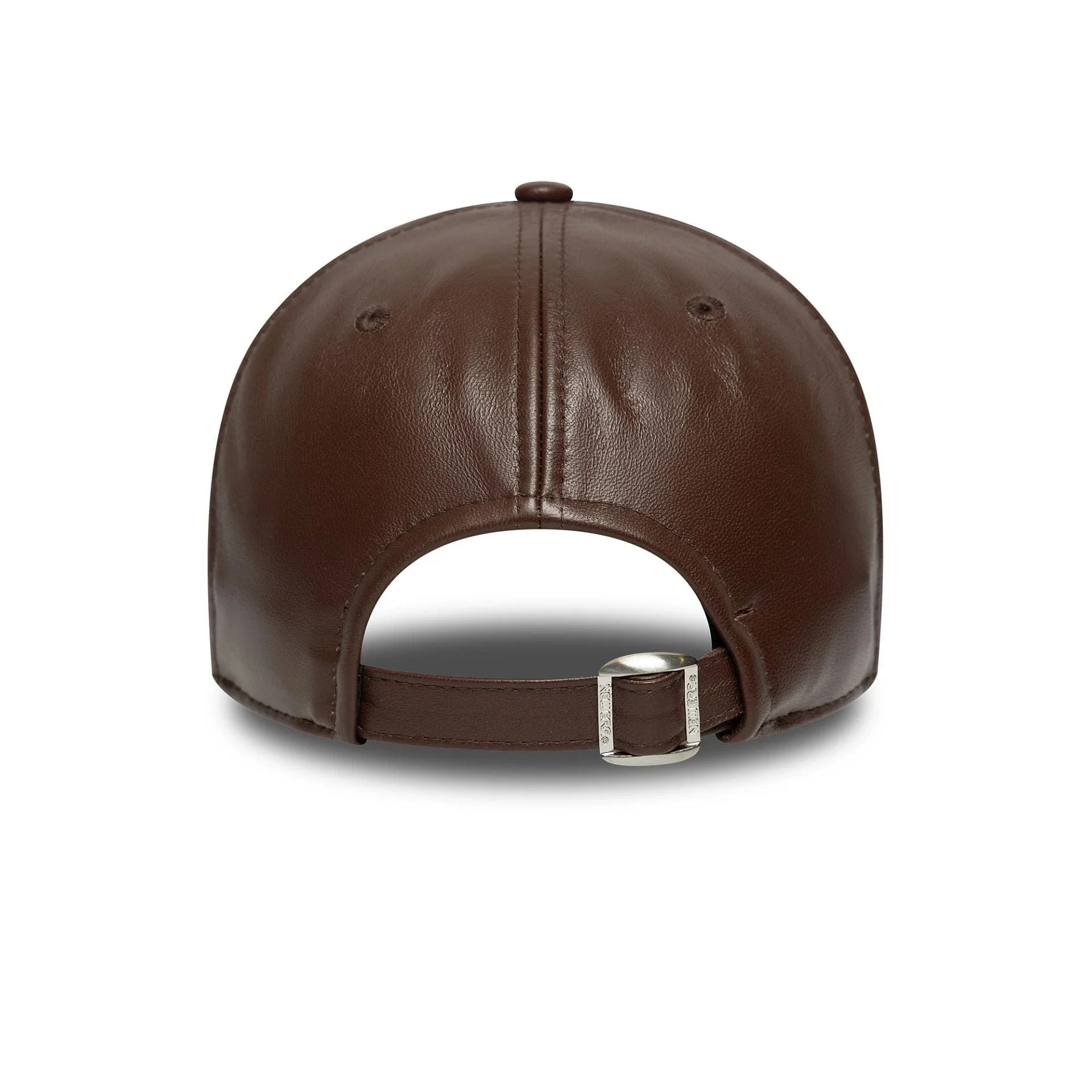 New York Yankees MLB Leather Dark Brown 9FORTY M-Crown Adjustable Cap - Image 4