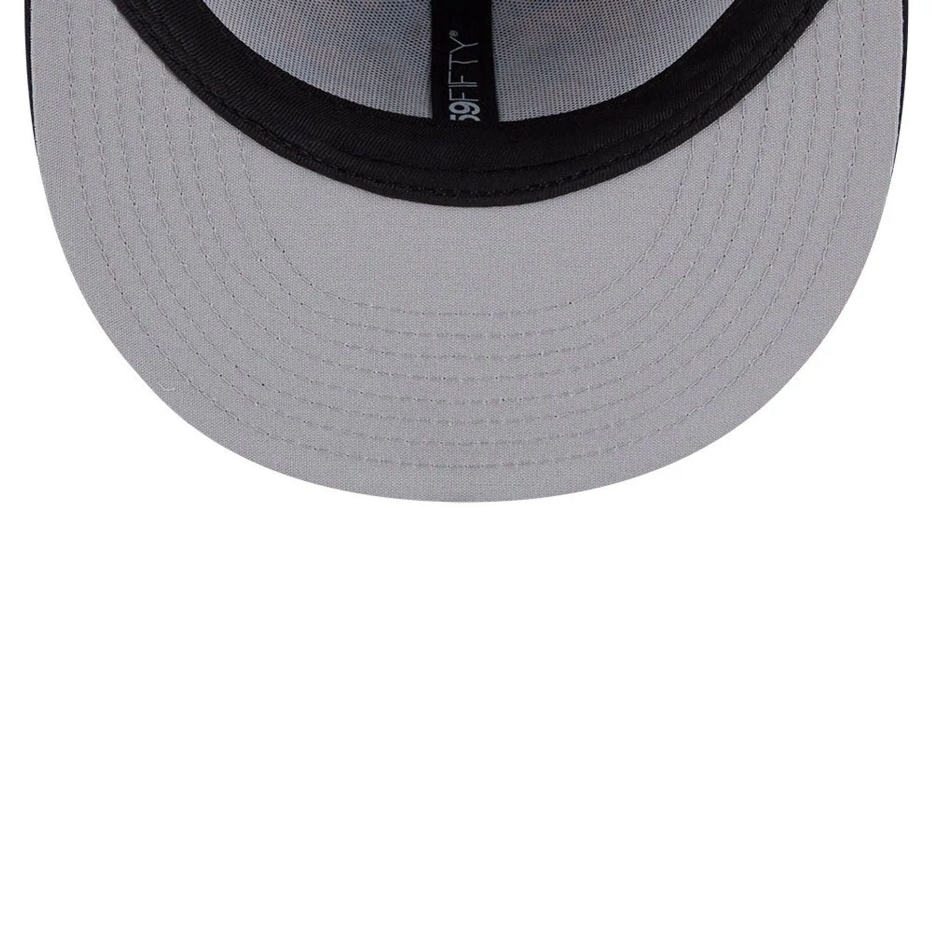 New York Yankees MLB Leaves Navy 59FIFTY Fitted Cap - Image 2