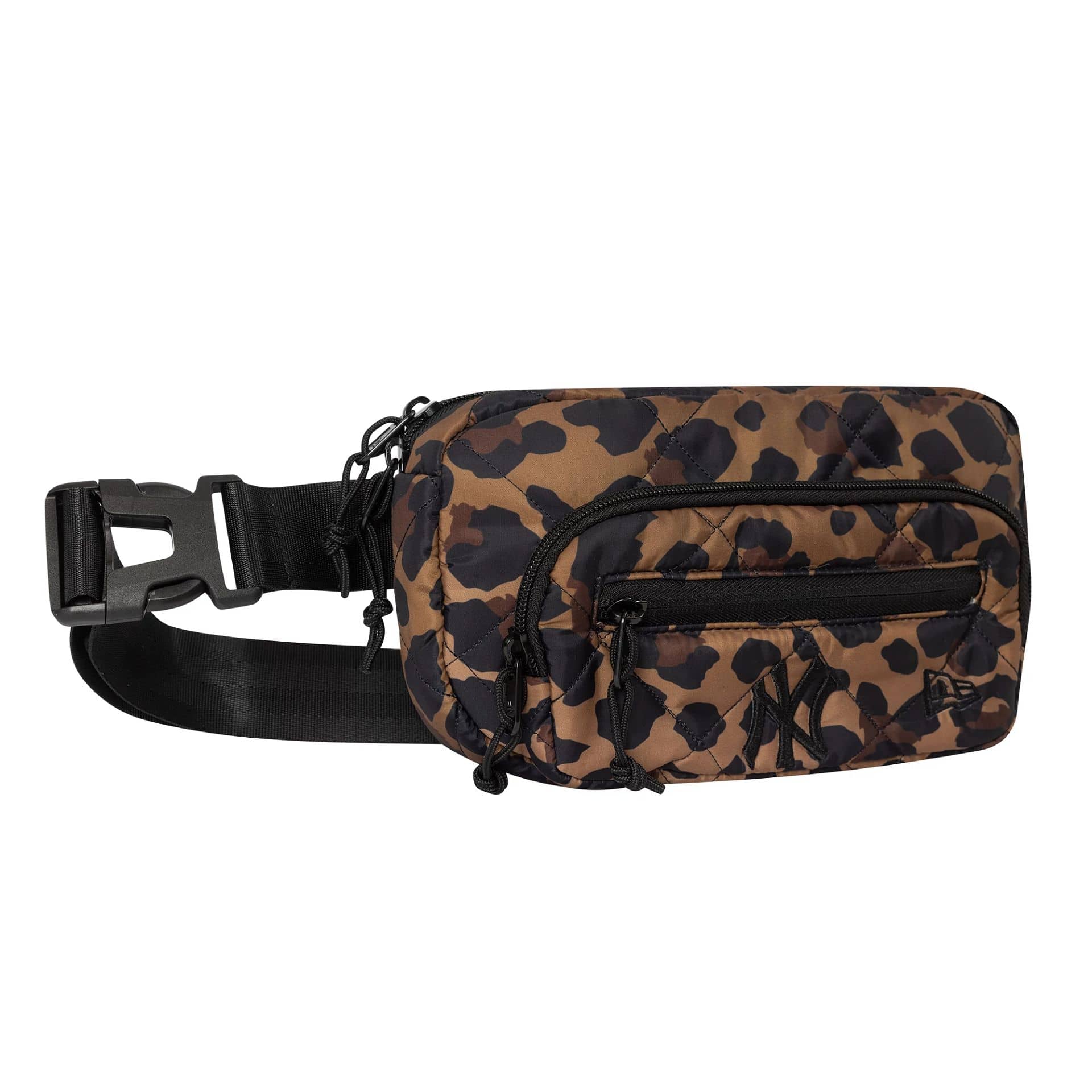 New York Yankees MLB Leopard Quilted All Over Print Waist Bag - Image 2