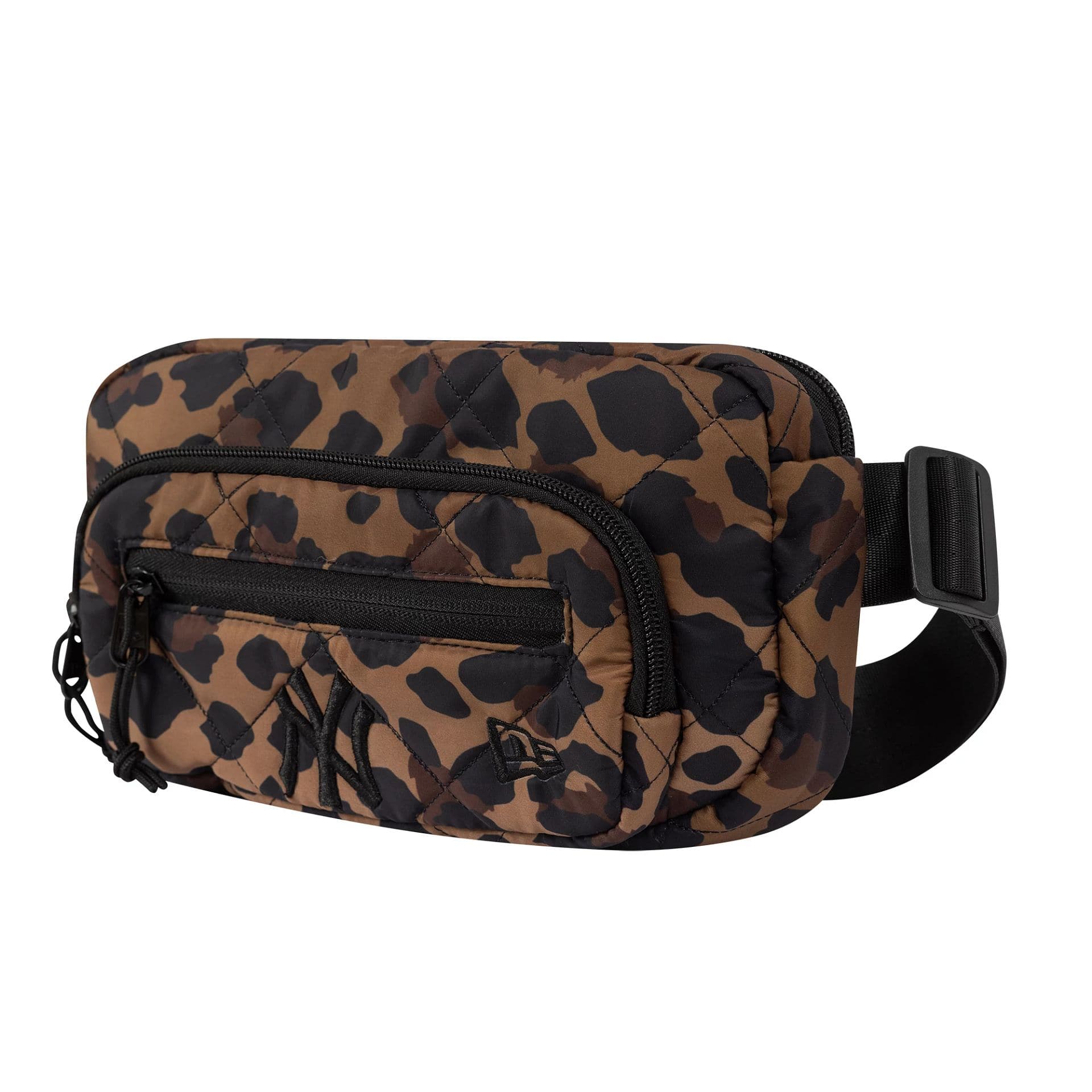 New York Yankees MLB Leopard Quilted All Over Print Waist Bag - Image 3