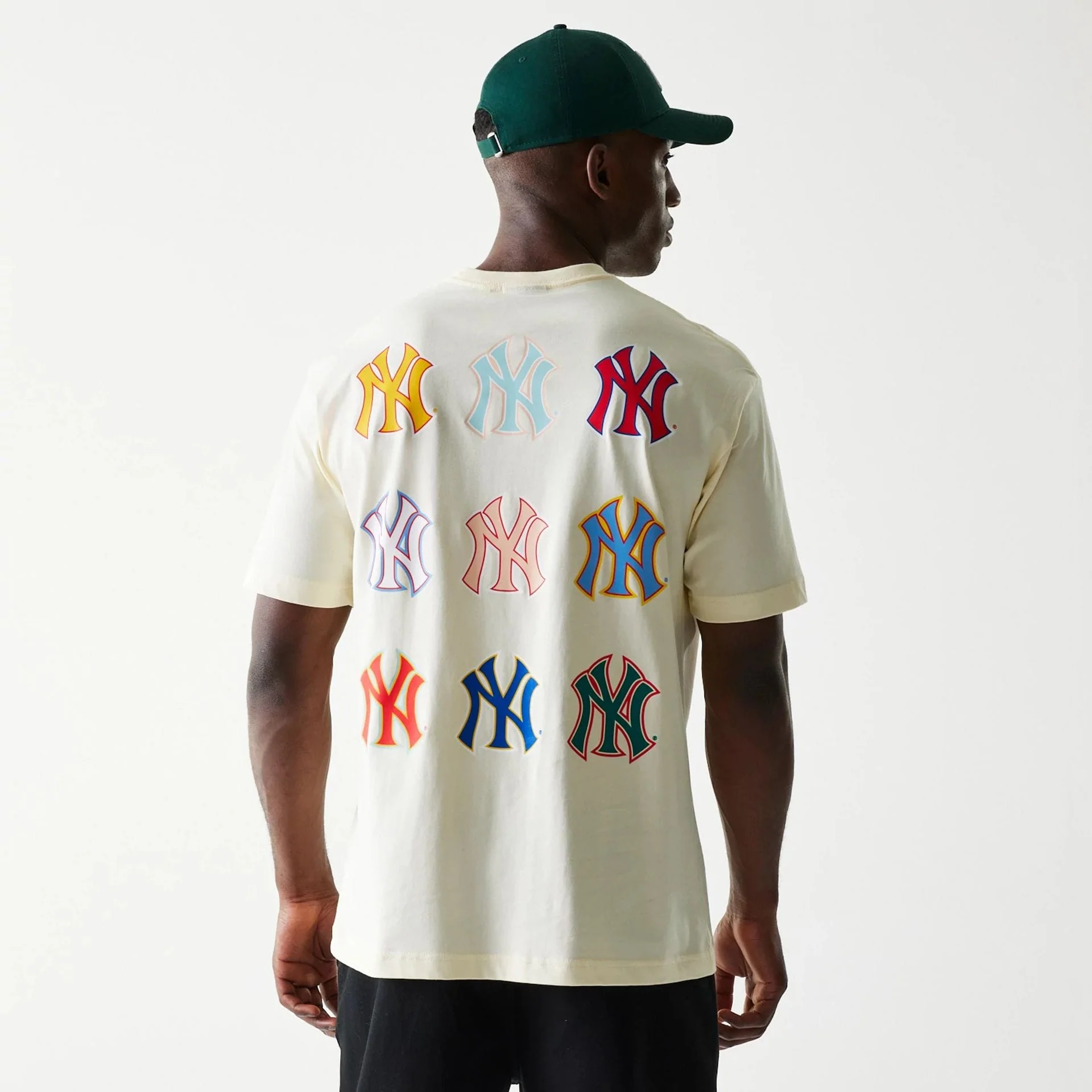 New York Yankees MLB Life Graphic Cream T-Shirt - Image 2