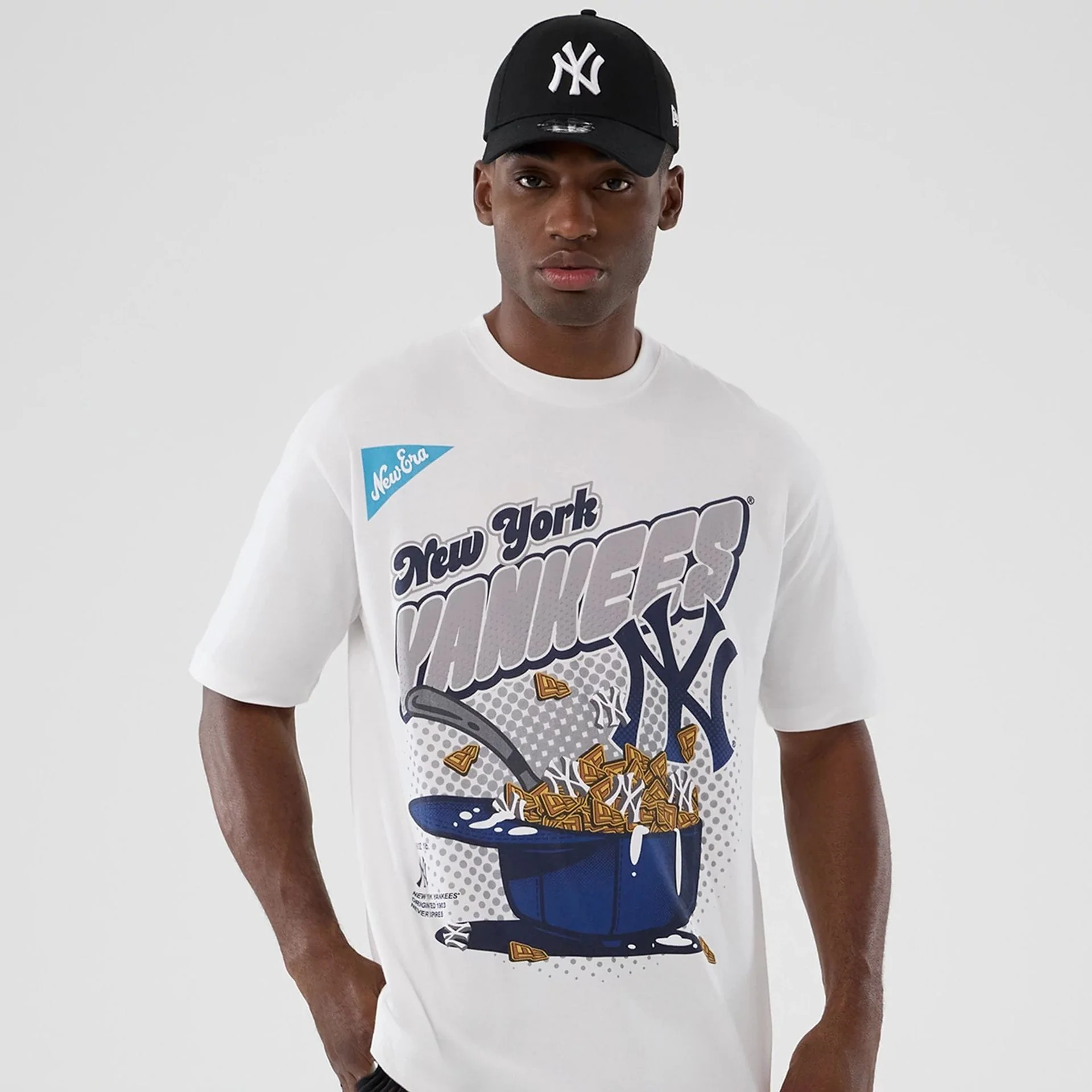 New York Yankees MLB Lifestyle Graphic White T-Shirt - Image 3