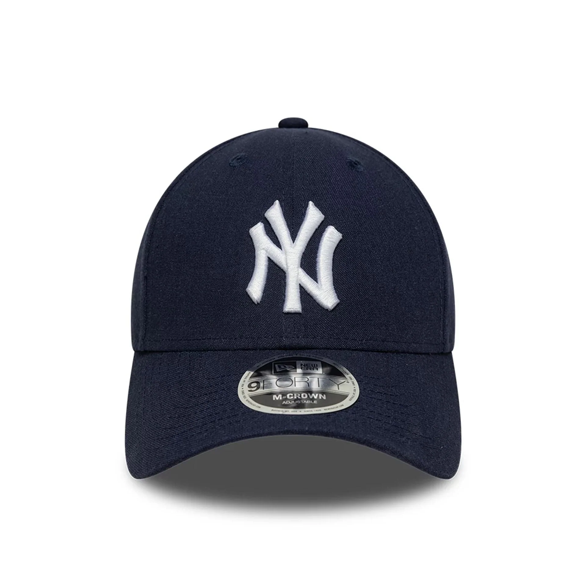 New York Yankees MLB Linen Navy 9FORTY M-Crown Adjustable Cap - Image 2