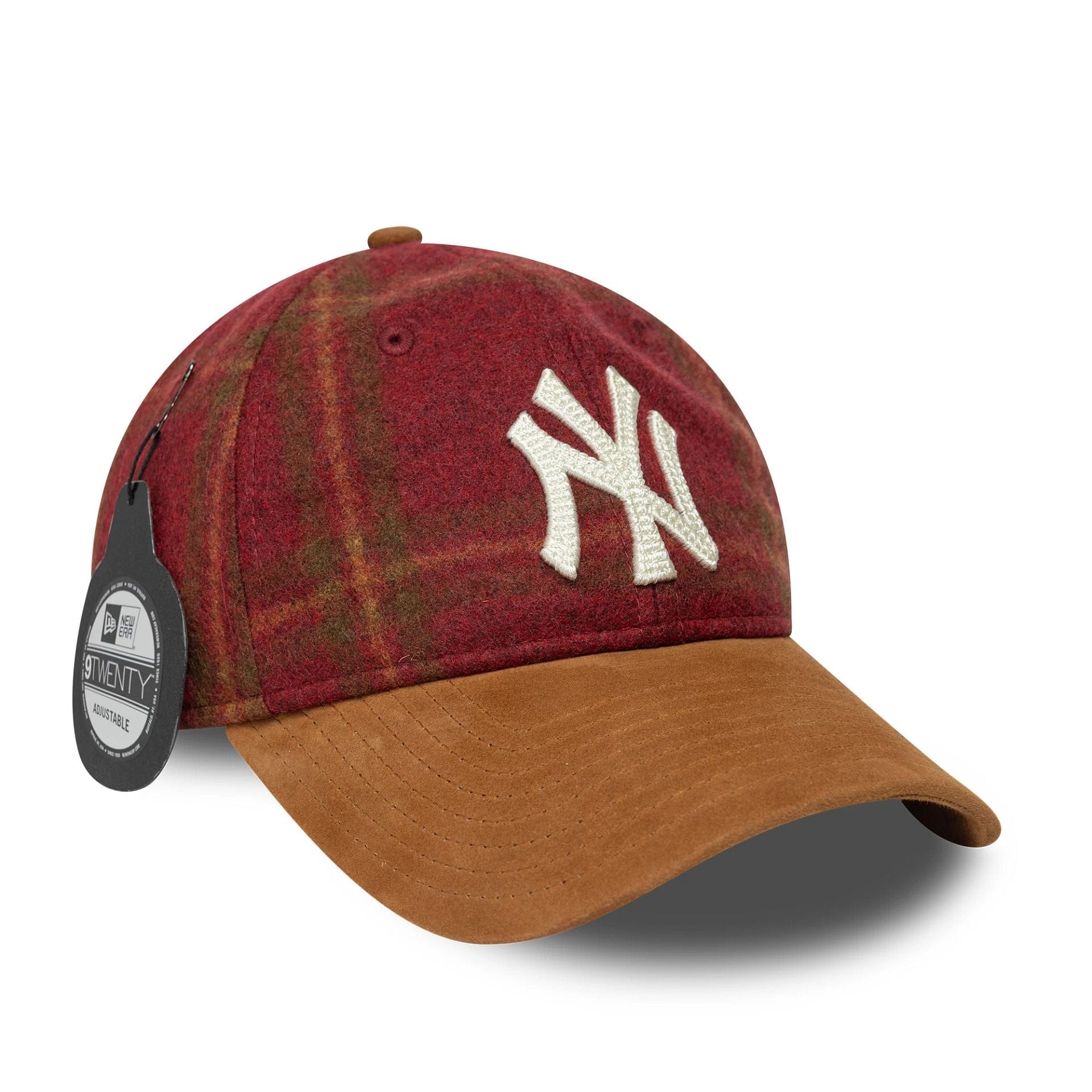 New York Yankees MLB Loden Suede Dark Red 9TWENTY Adjustable Cap - Image 3