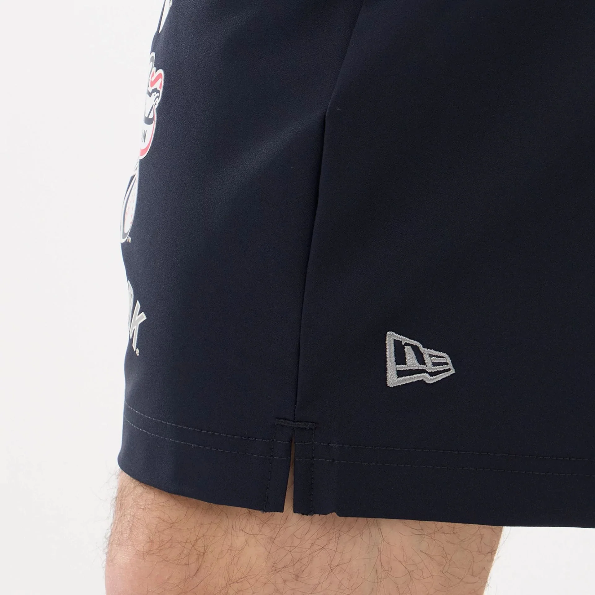 New York Yankees MLB Match Navy Oversized Shorts - Image 4