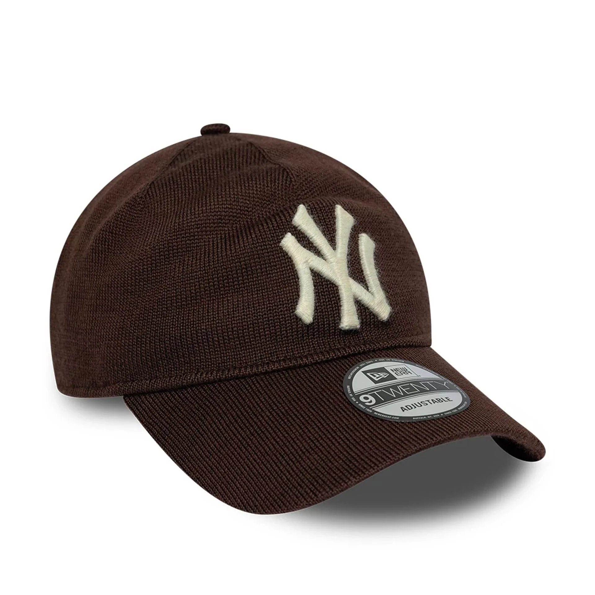 New York Yankees MLB Merino Wool Dark Brown 9TWENTY Adjustable Cap - Image 3