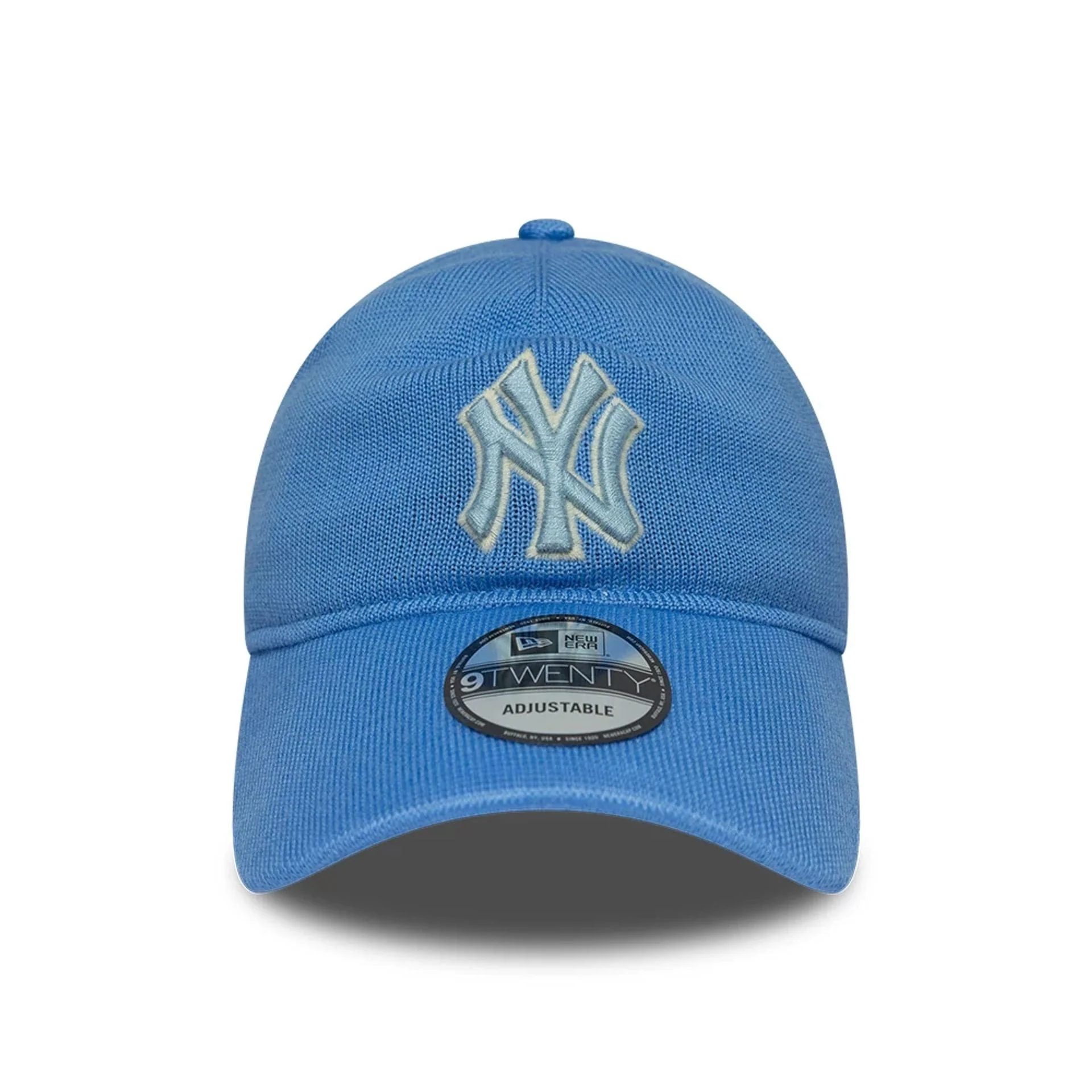 New York Yankees MLB Merino Wool Pastel Blue 9TWENTY Adjustable Cap - Image 2