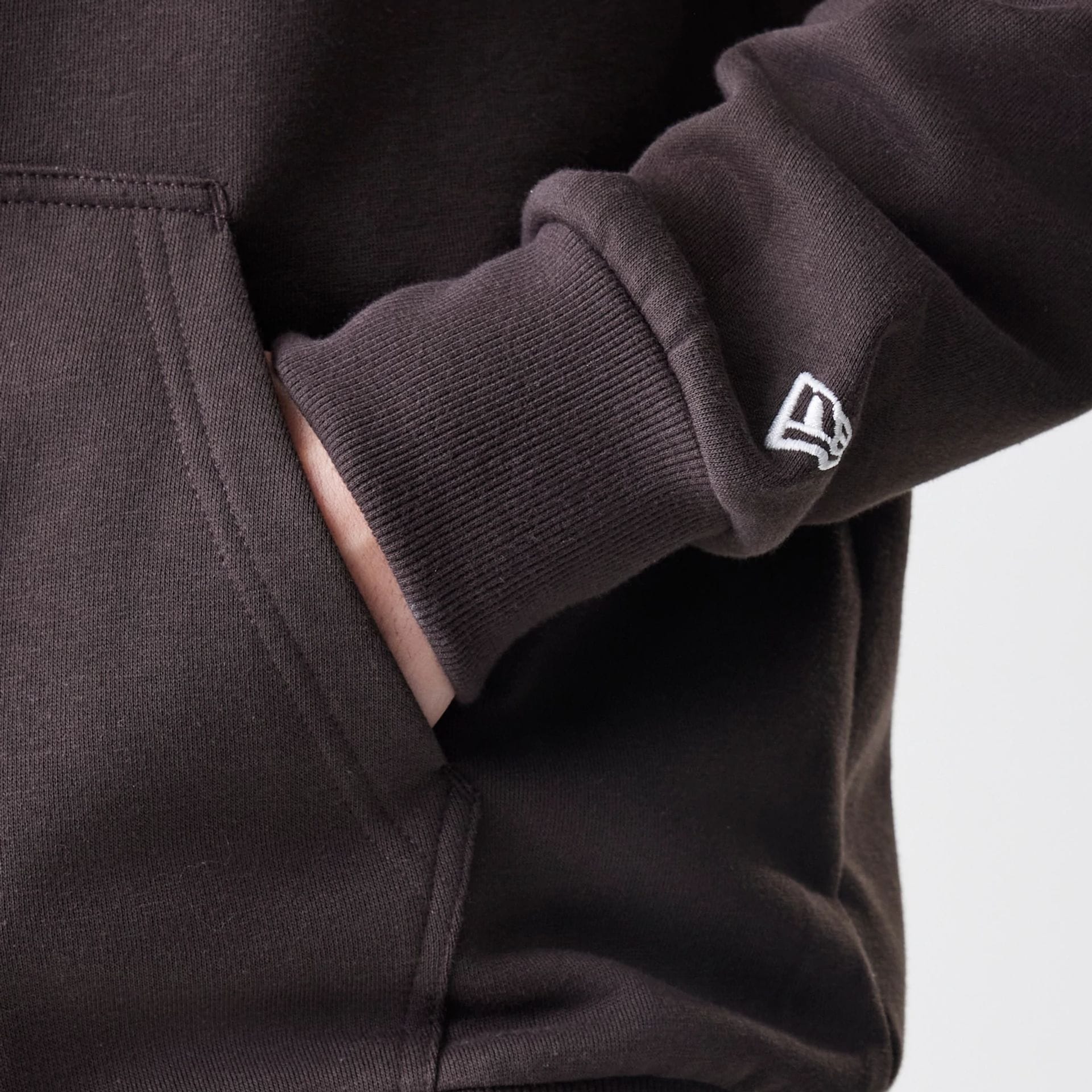 New York Yankees MLB Midi League Essential Dark Brown Full Zip Hoodie - Image 5