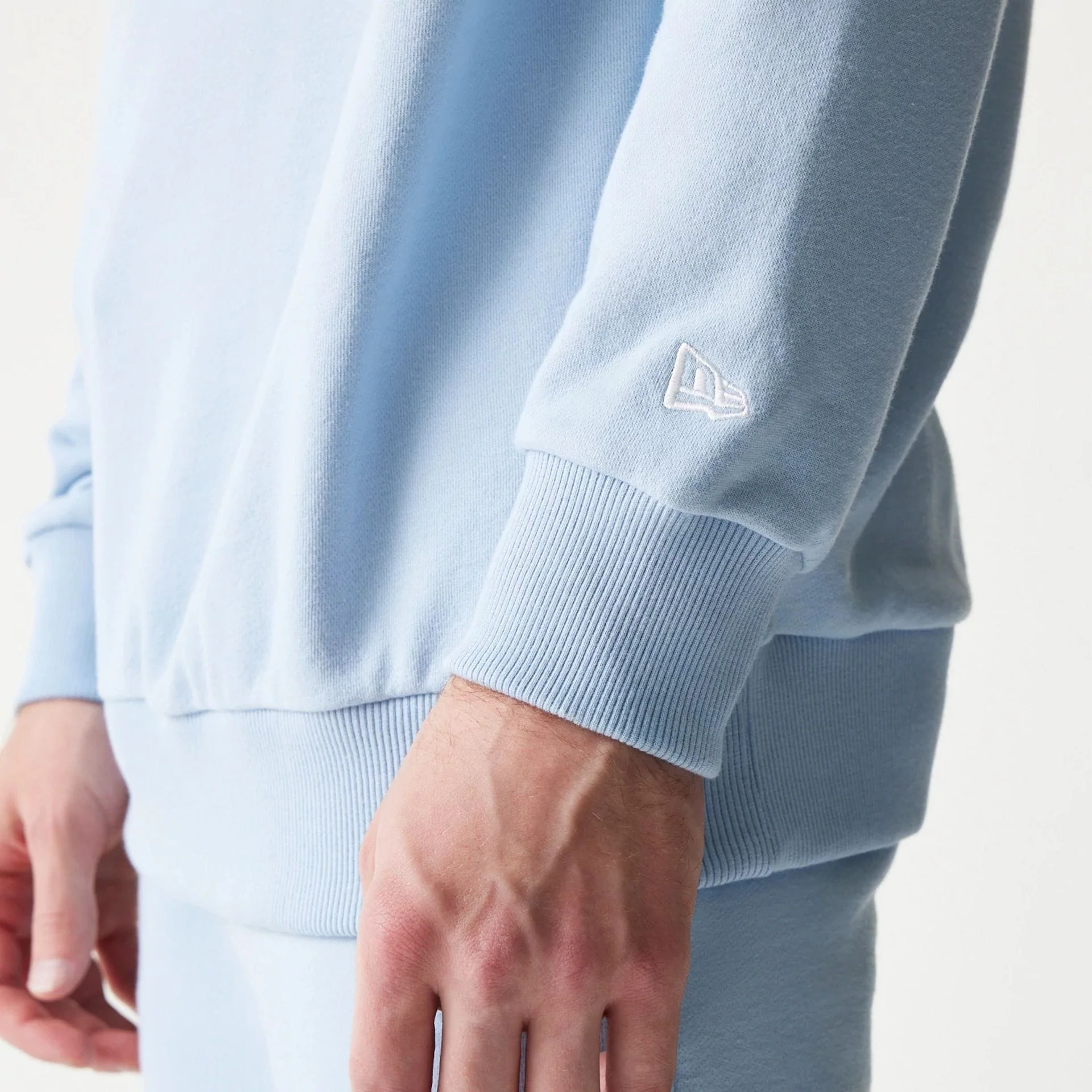 New York Yankees MLB Midi Pastel Blue Oversized Crew Neck Sweater - Image 5