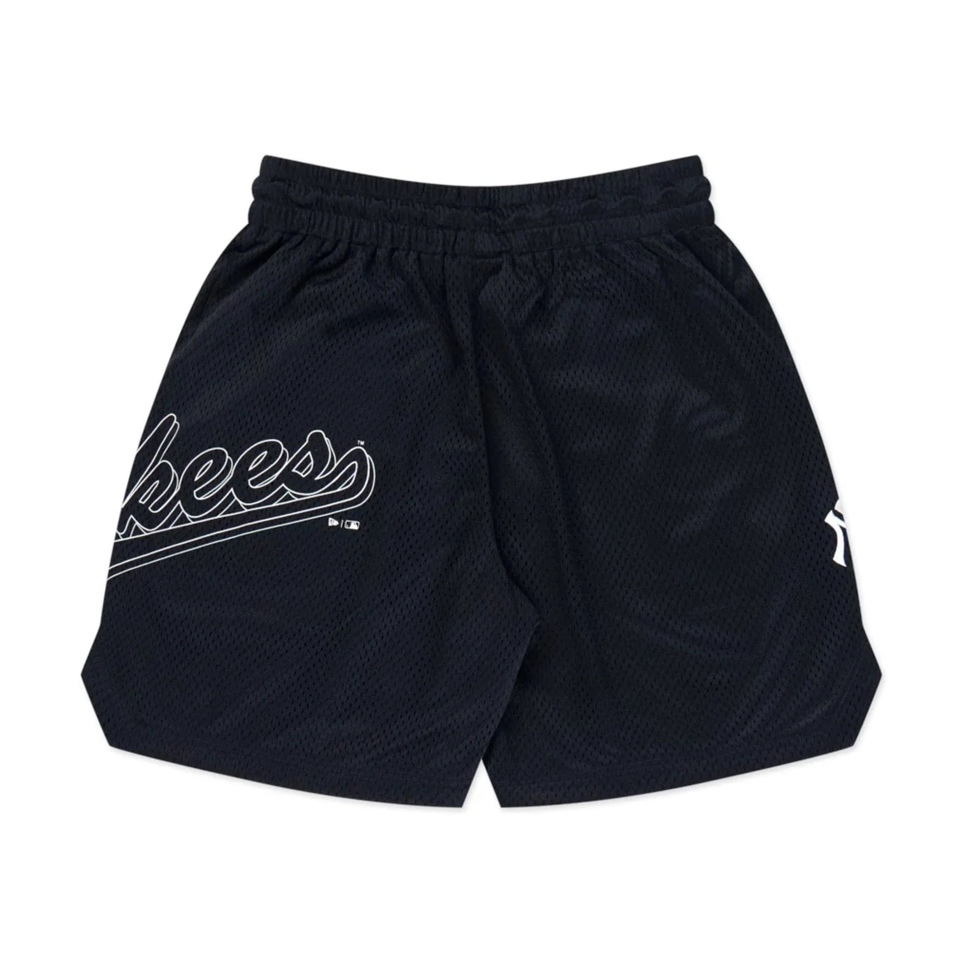 New York Yankees MLB Mix League Black Oversized Mesh Shorts - Image 8