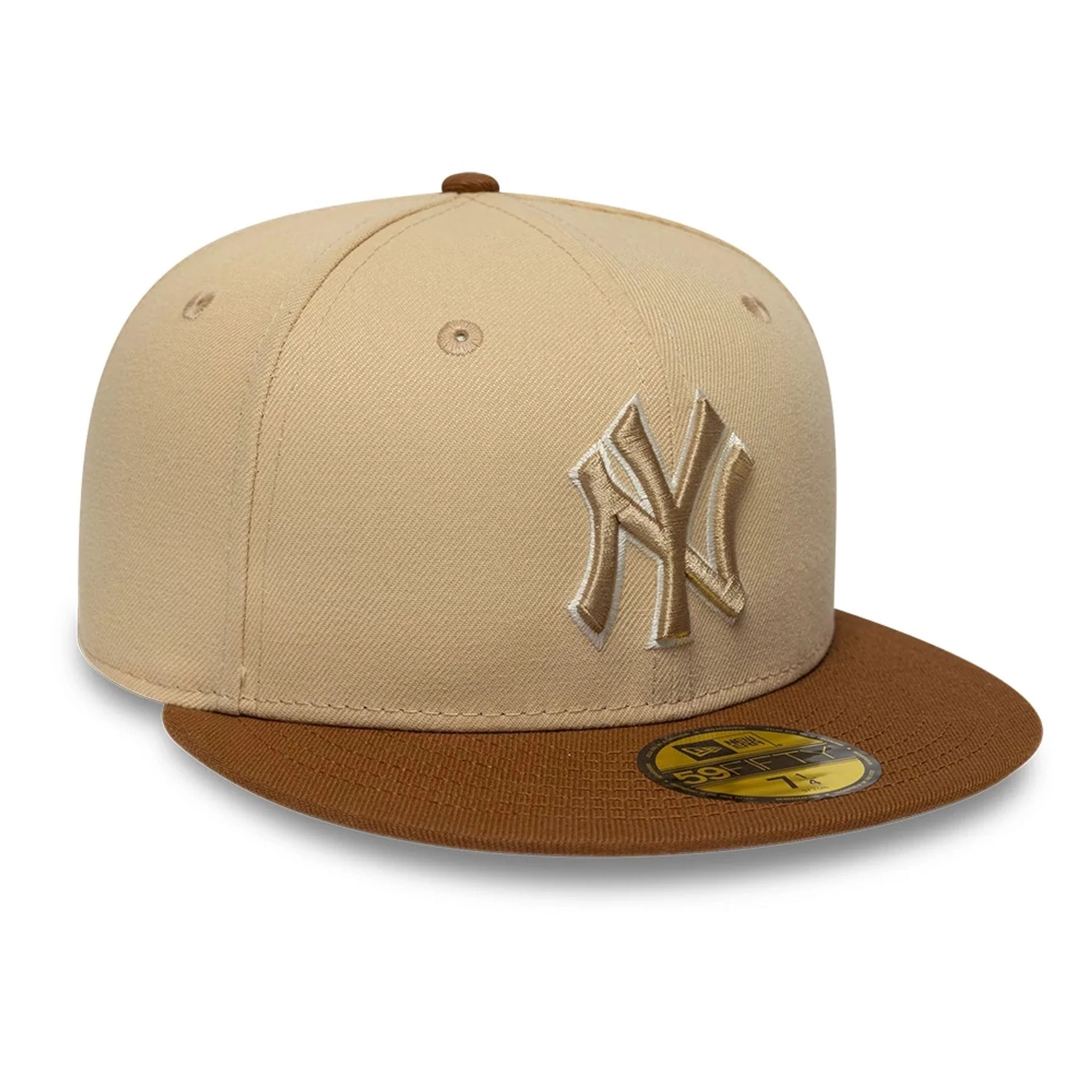 New York Yankees MLB Mocha Mousse Light Beige 59FIFTY Fitted Cap - Image 3