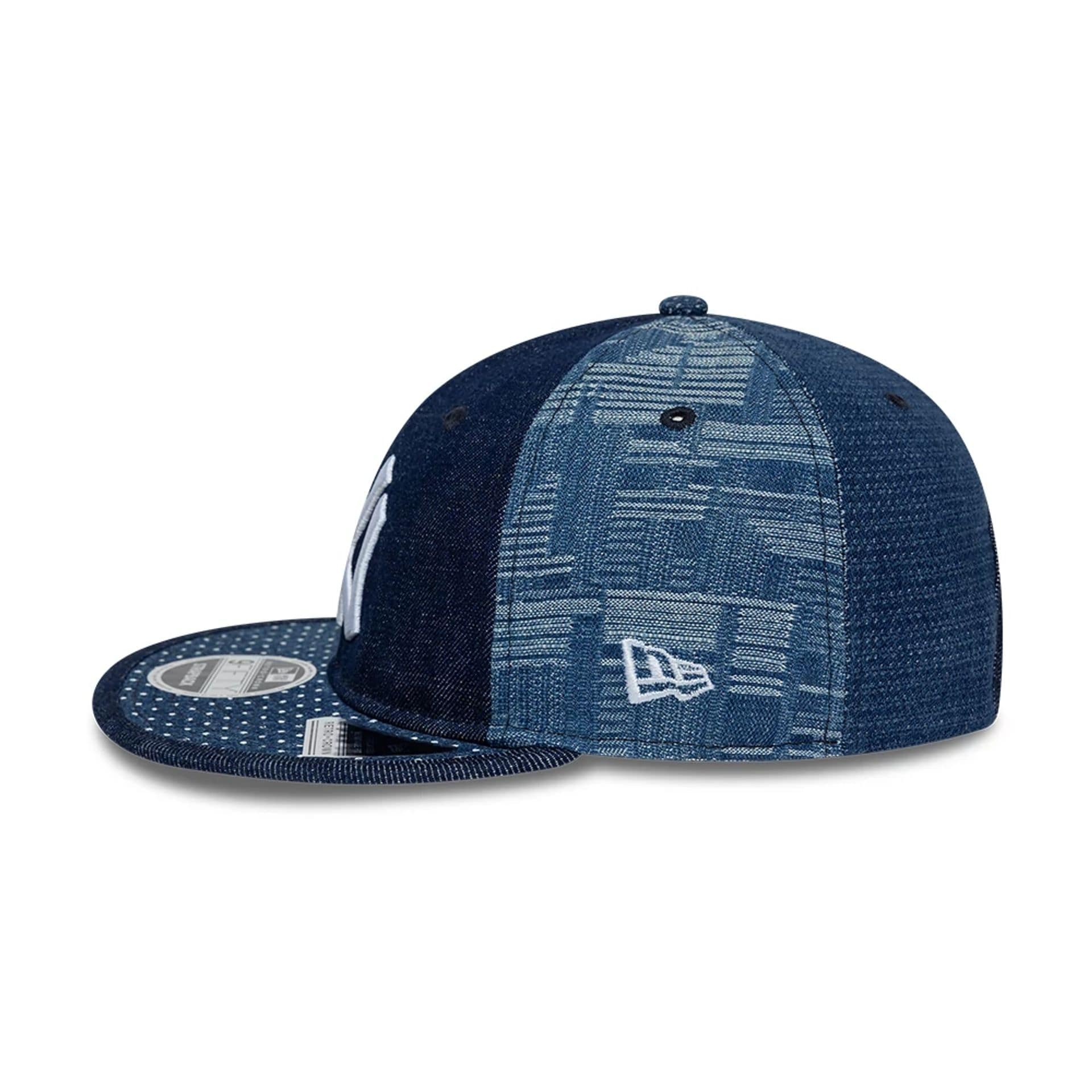 New York Yankees MLB Multi Denim Dark Blue Retro Crown 9FIFTY Adjustable Cap - Image 6