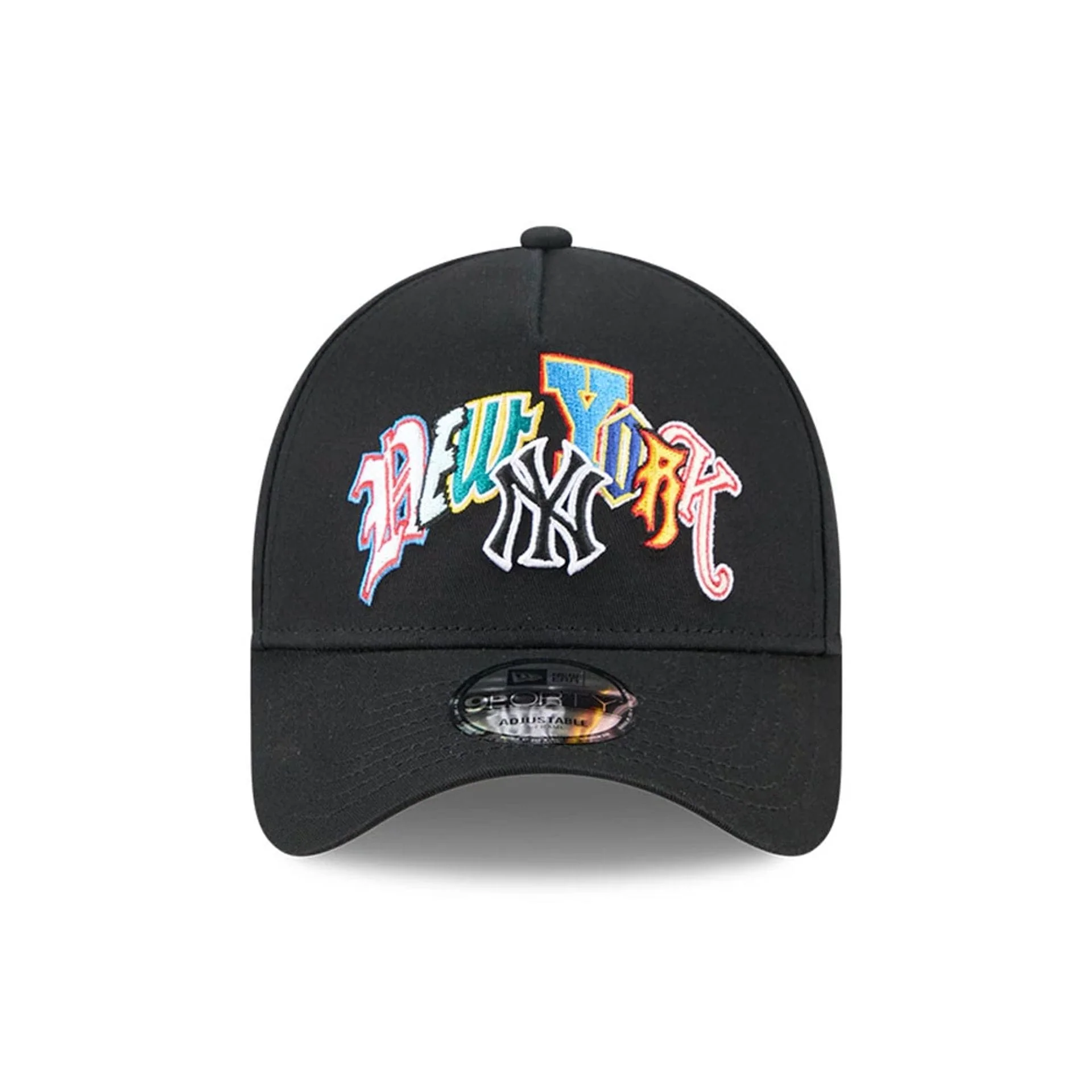 New York Yankees MLB Multi Letter Black 9FORTY A-Frame Adjustable Cap - Image 3