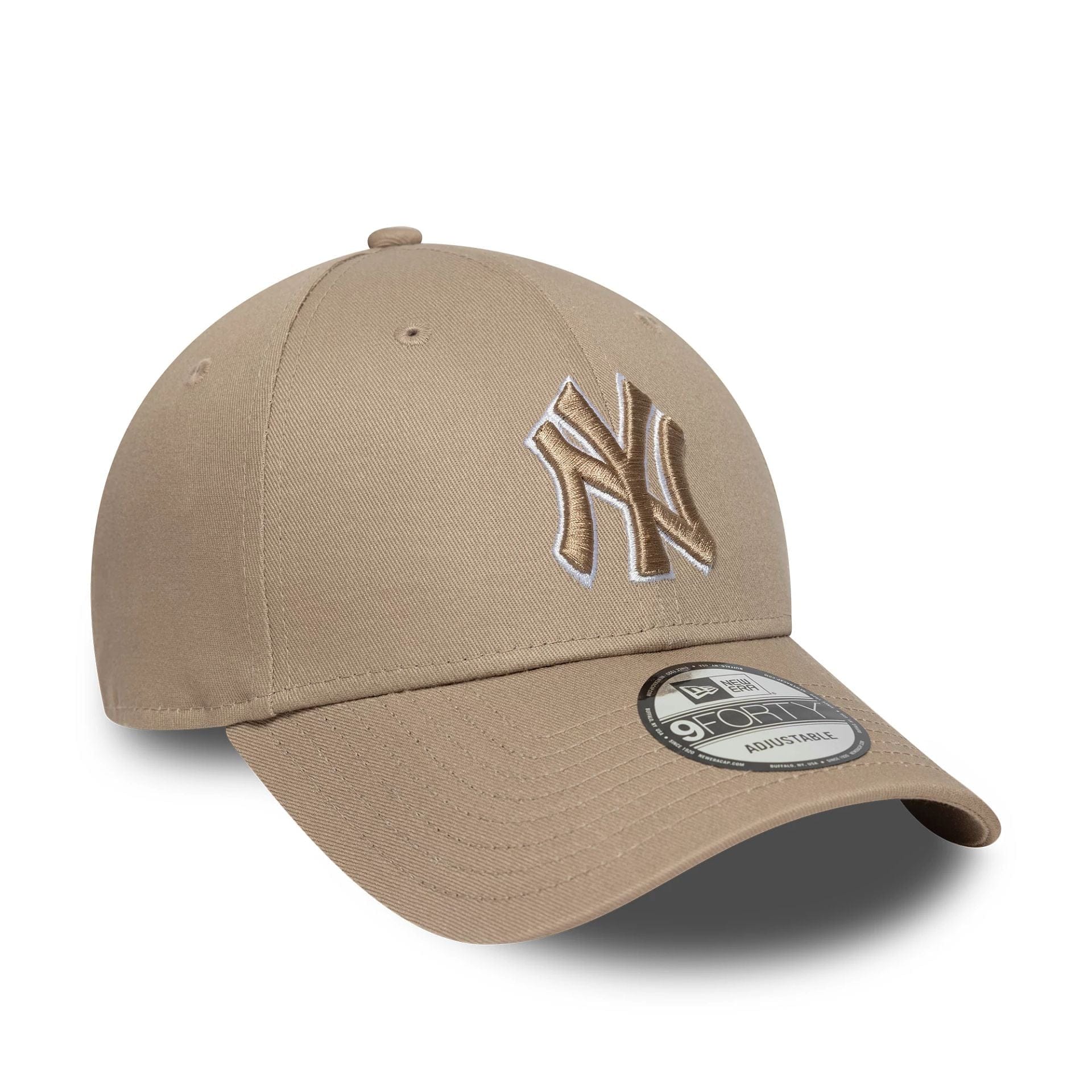 New York Yankees MLB Outline Pastel Brown 9FORTY Adjustable Cap - Image 3