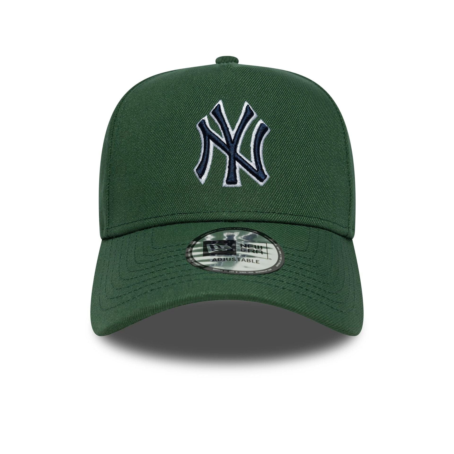 New York Yankees MLB Outline Script Dark Green 9FORTY E-Frame Cap - Image 2