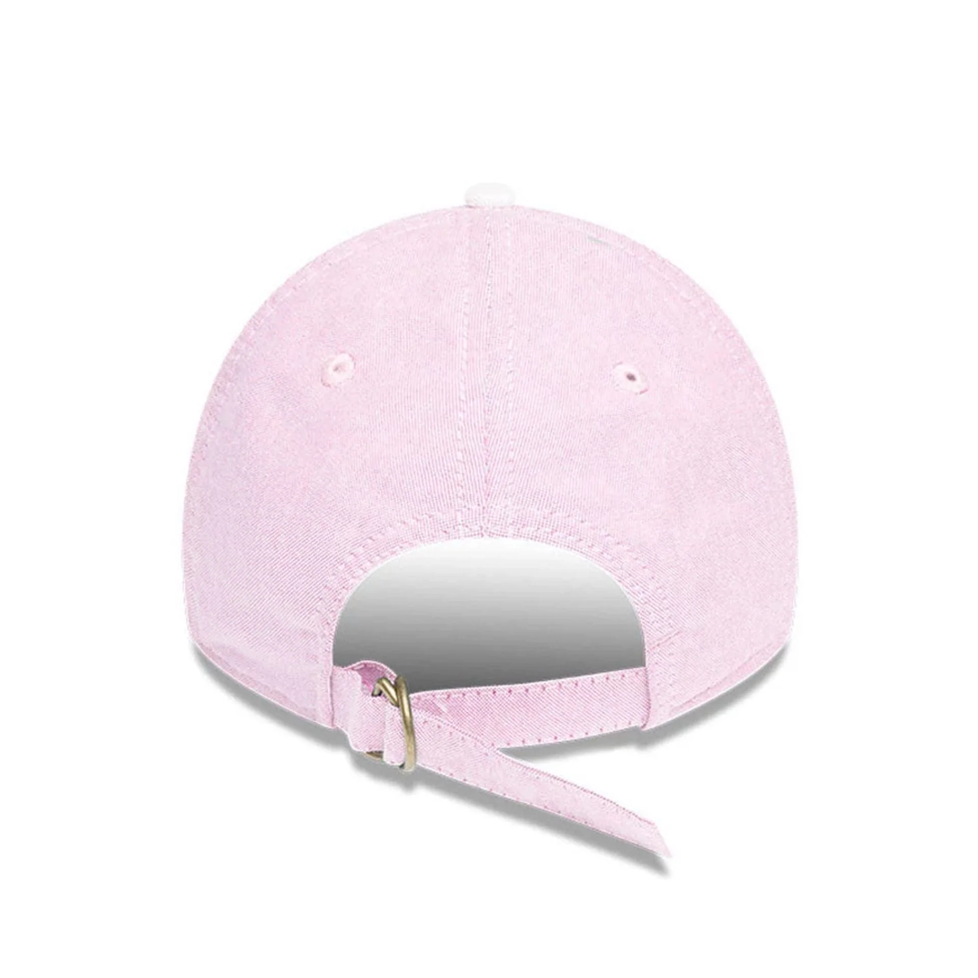 New York Yankees MLB Oxford Pastel Pink 9TWENTY Long Visor Adjustable Cap - Image 4