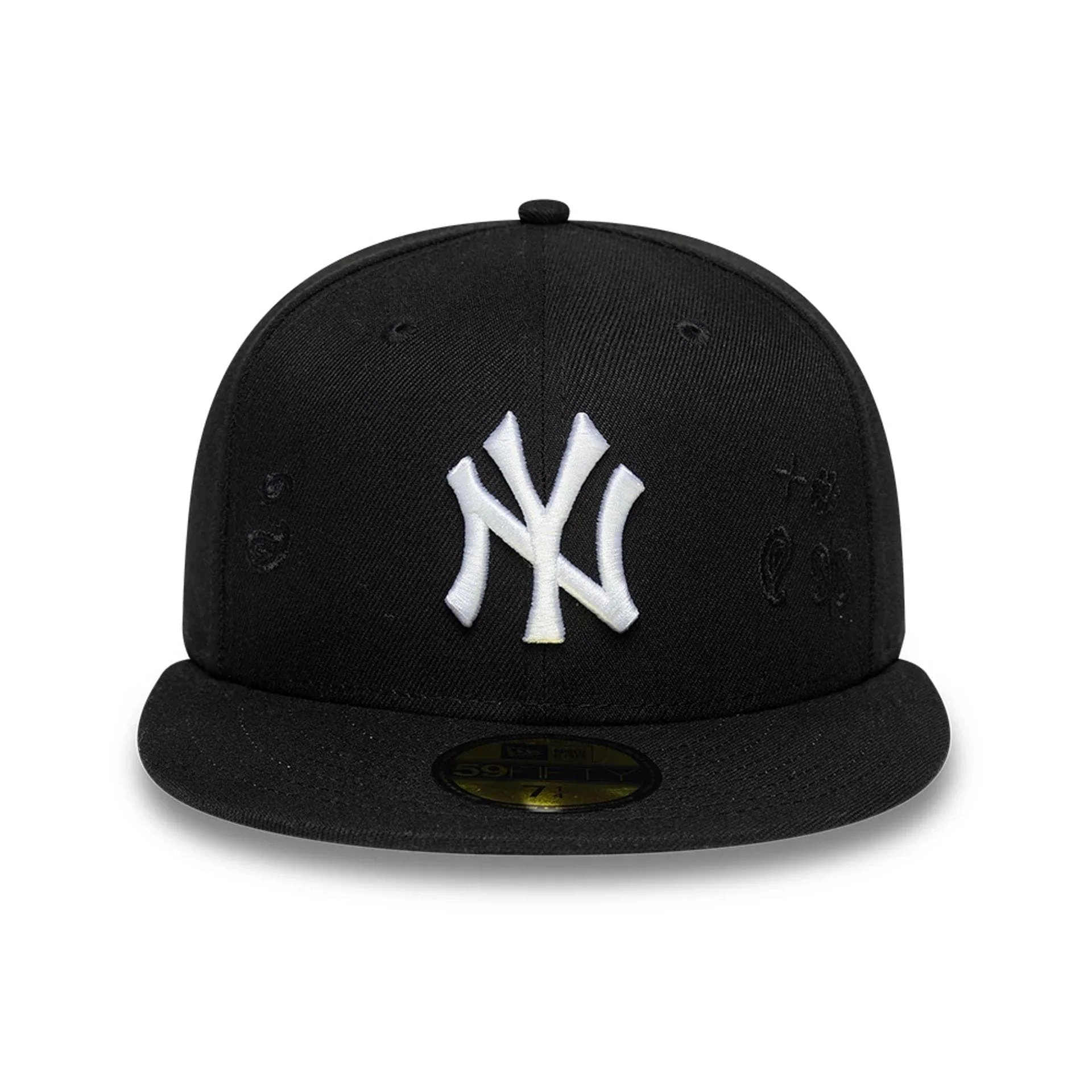New York Yankees MLB Paisley Emblem Black 59FIFTY Fitted Cap - Image 2