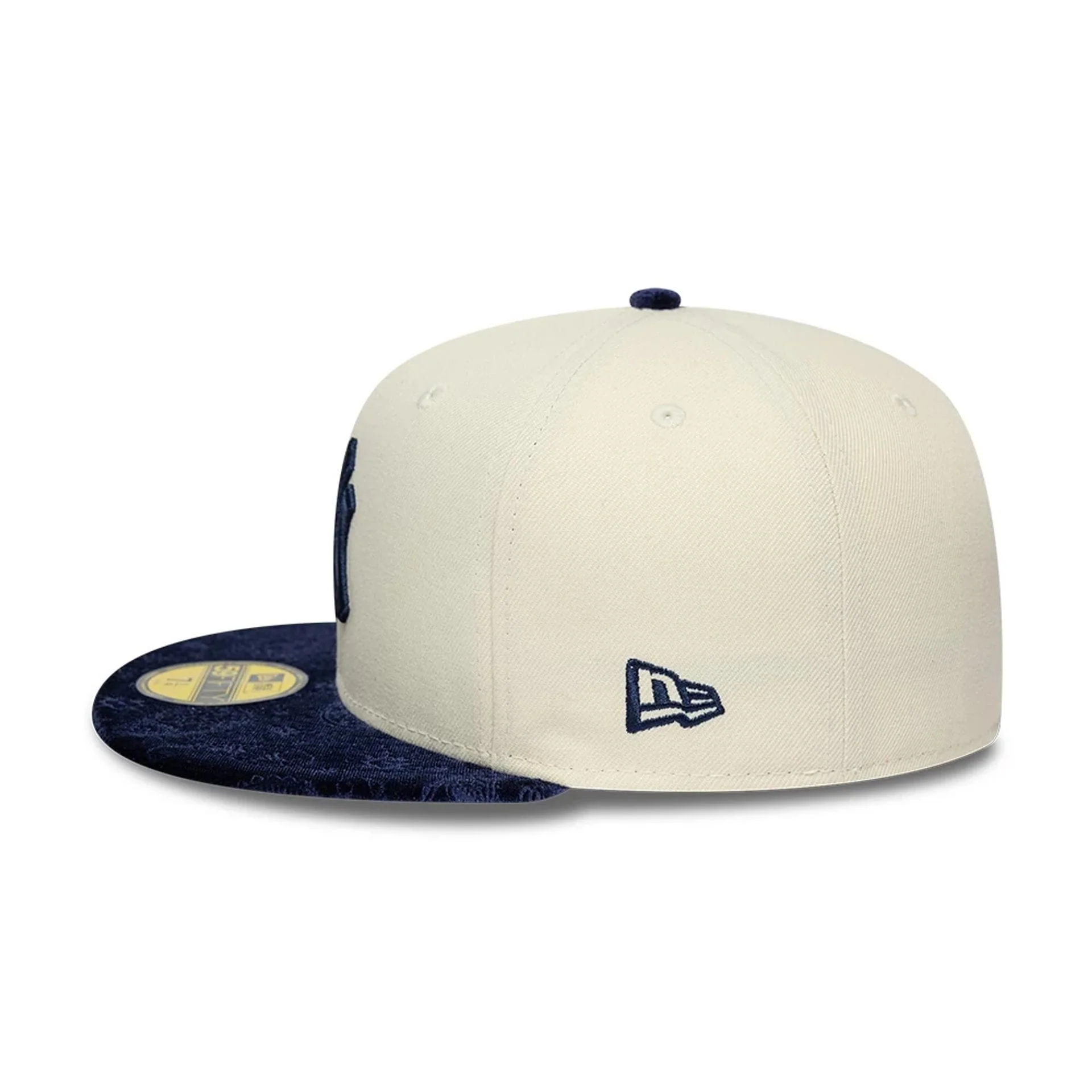 New York Yankees MLB Paisley Visor Cream 59FIFTY Fitted Cap - Image 6