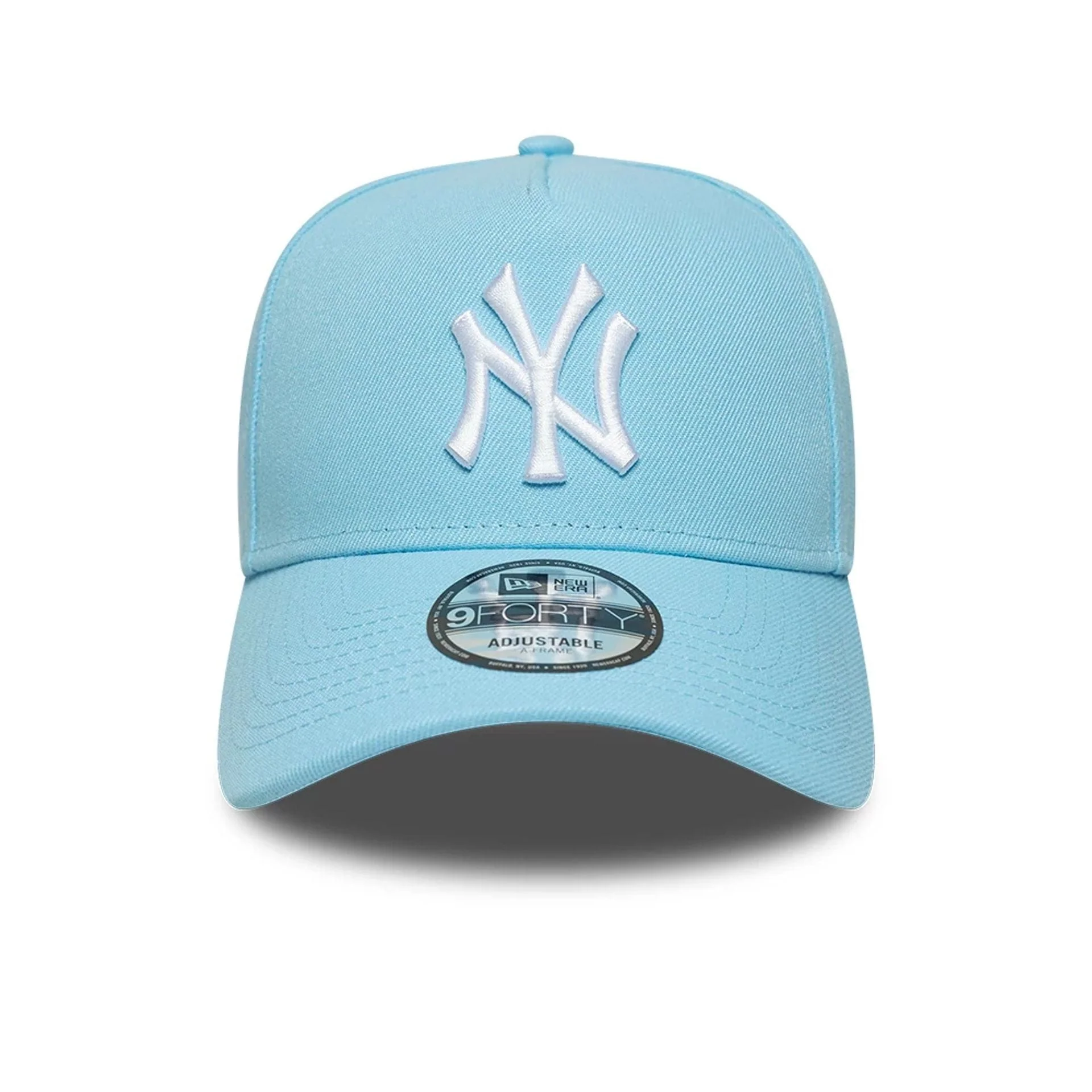 New York Yankees MLB Pastel Blue 9FORTY A-Frame Adjustable Cap - Image 2