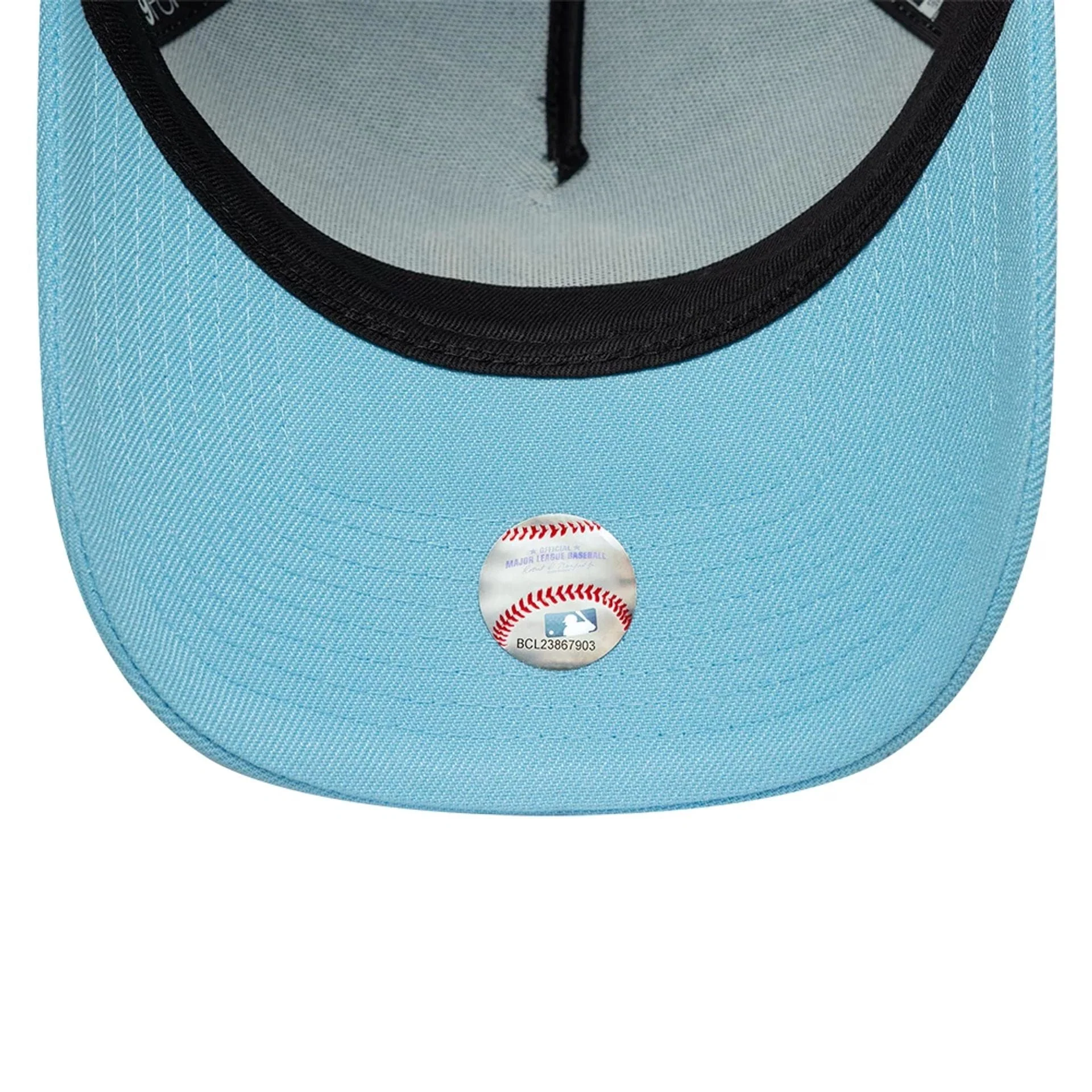 New York Yankees MLB Pastel Blue 9FORTY A-Frame Adjustable Cap - Image 7