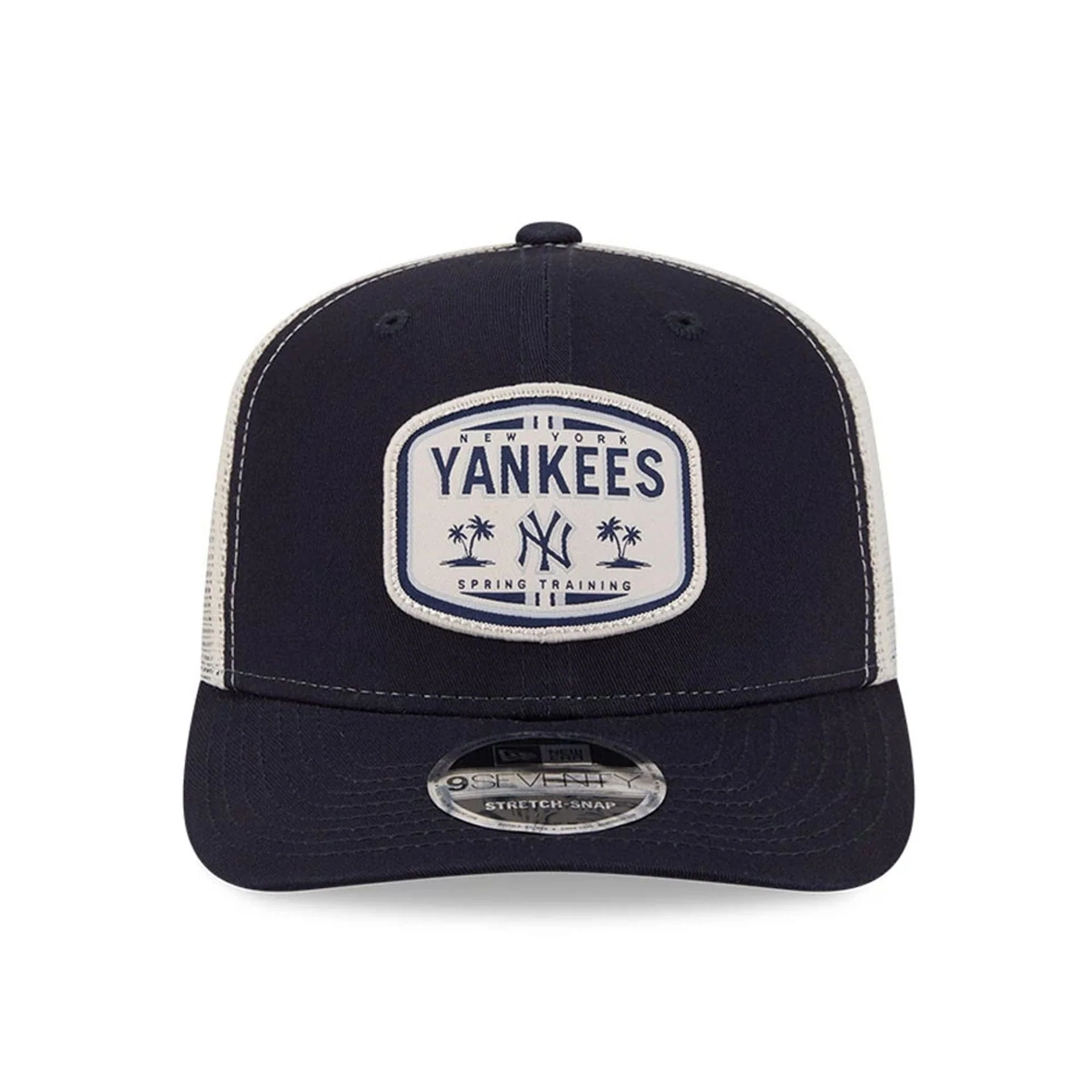 New York Yankees MLB Patch Navy 9SEVENTY Stretch Snap Adjustable Cap - Image 3