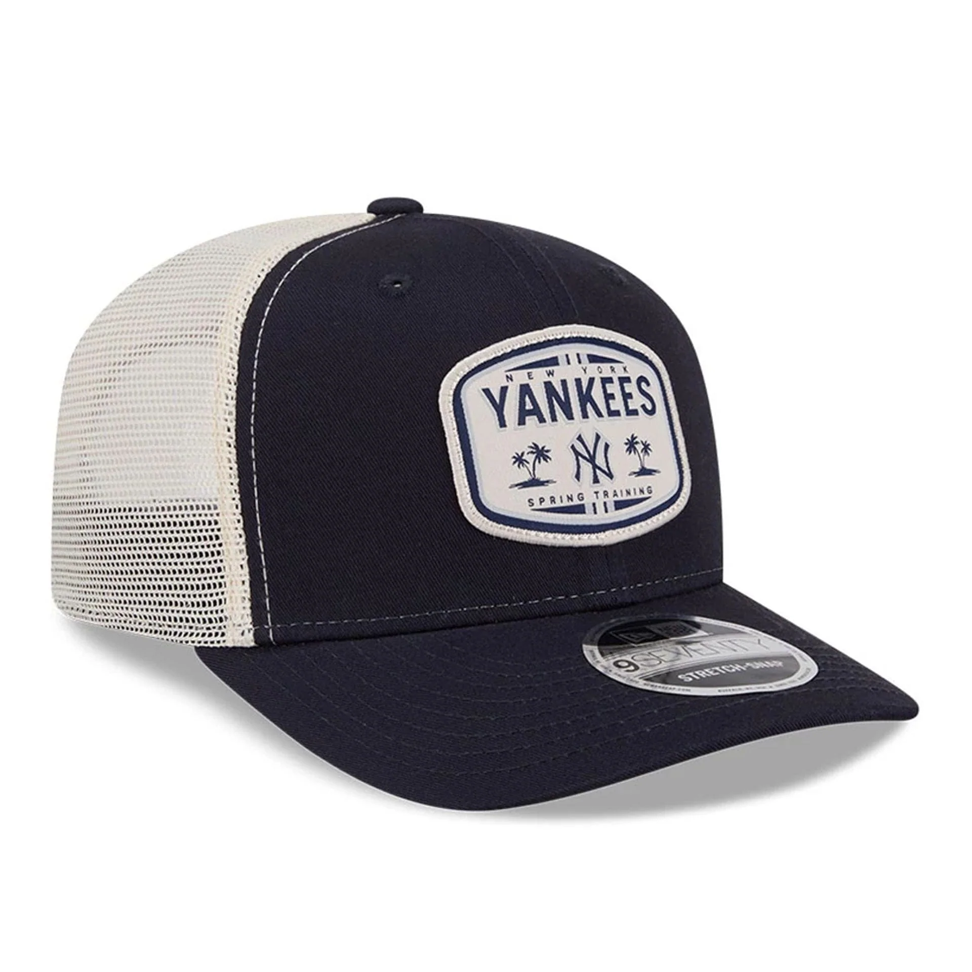 New York Yankees MLB Patch Navy 9SEVENTY Stretch Snap Adjustable Cap - Image 4