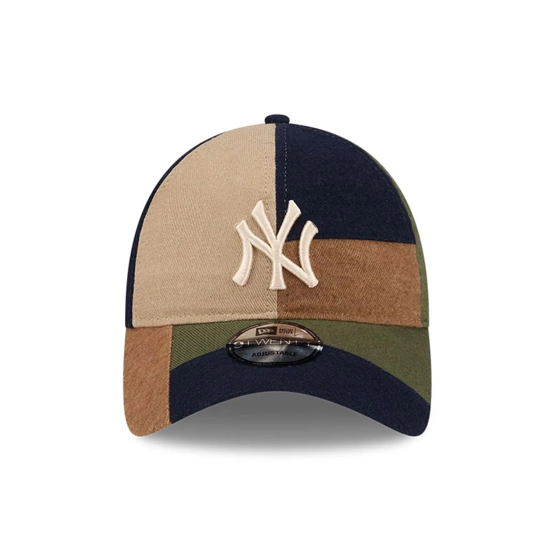 New York Yankees MLB Patchwork Open Brown 9TWENTY Adjustable Cap - Image 3