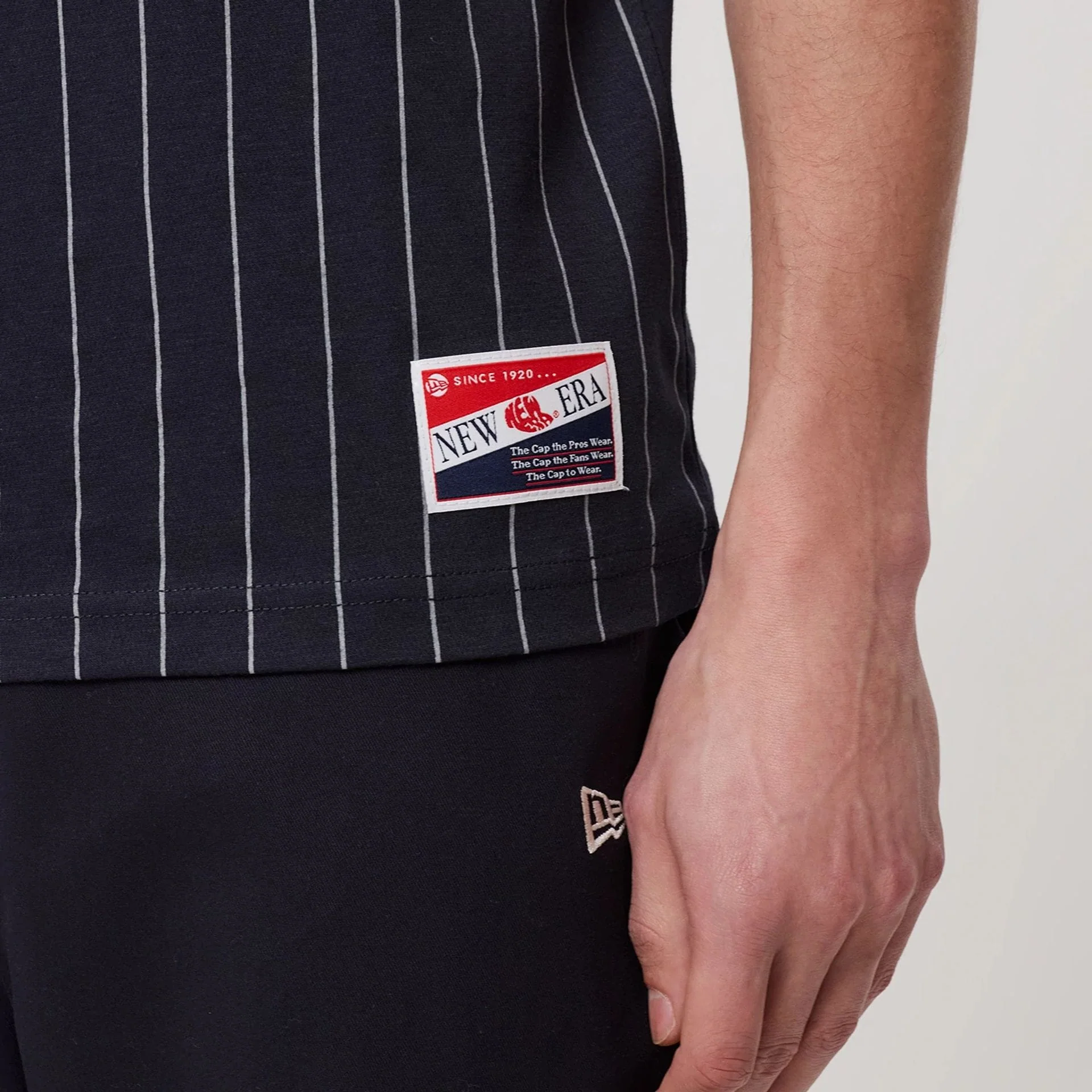 New York Yankees MLB Pinstripe Navy T-Shirt - Image 4