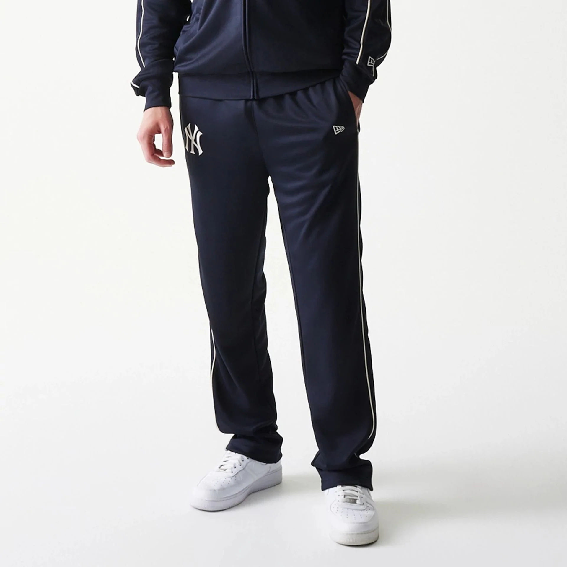 New York Yankees MLB Piping Navy Straight Leg Joggers - Image 3